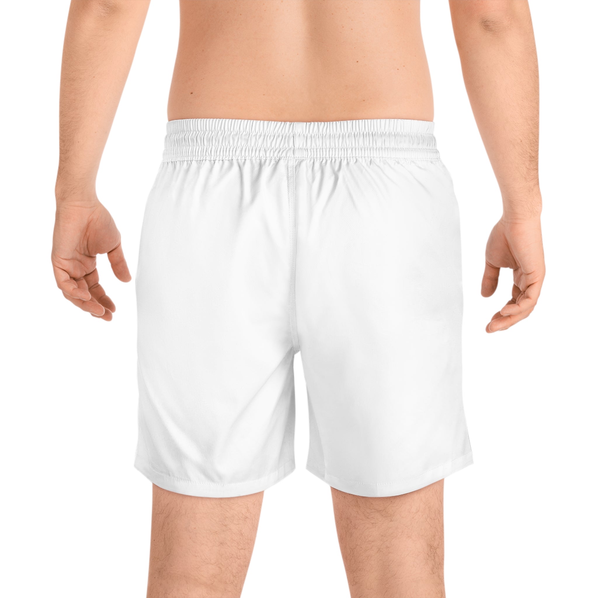 Men's Mid-Length Swim Shorts | Whie & Blue