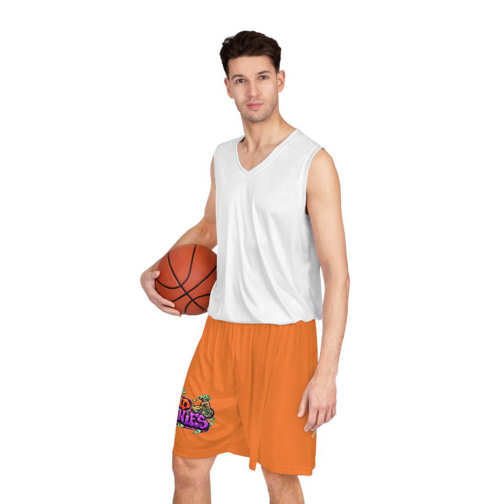 Basketball Shorts (Orange) | Orange & Purple Band Goonies