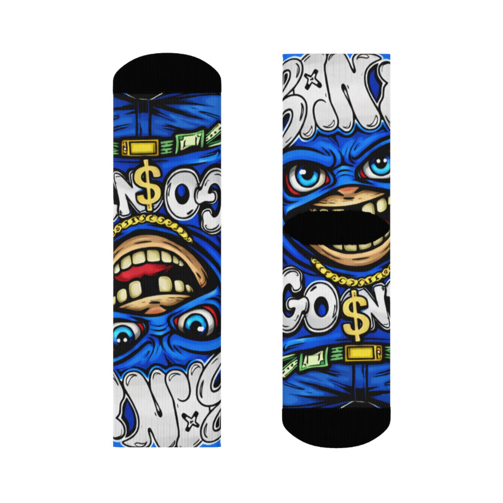 Blue Goonie Crew Socks