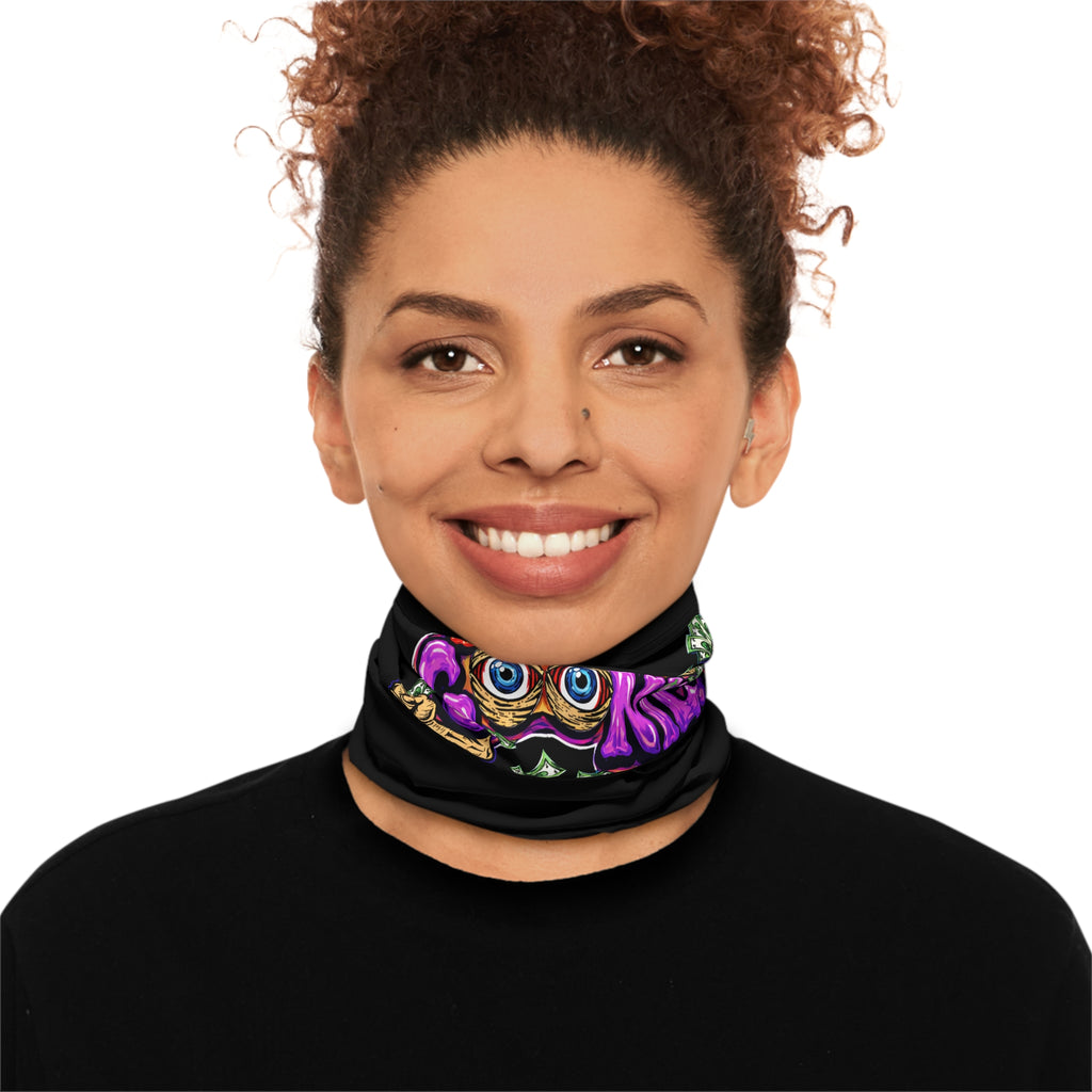Midweight Neck Gaiter | Orange & Purple Band Goonies