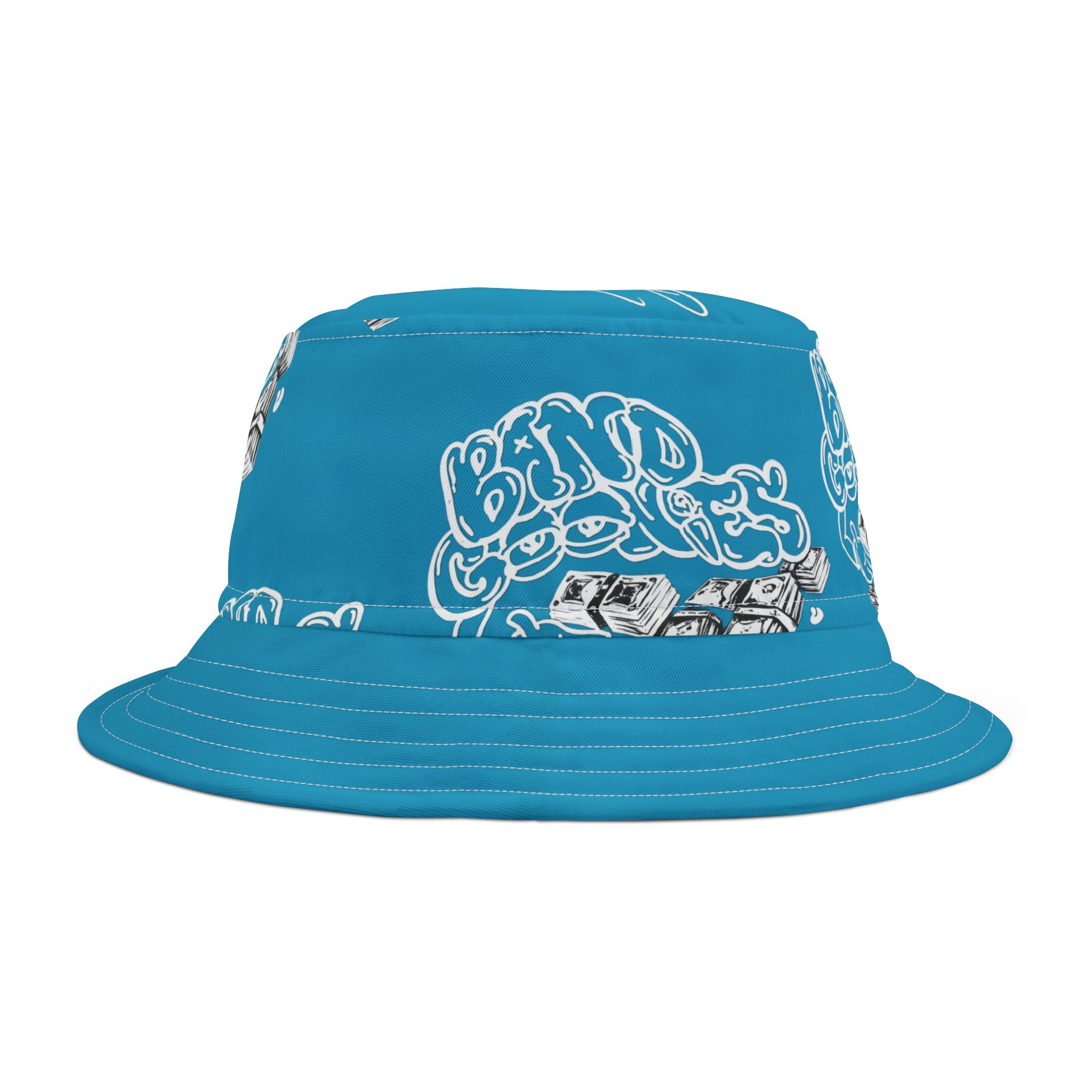 Bucket Hat Blue & White Band Goonies
