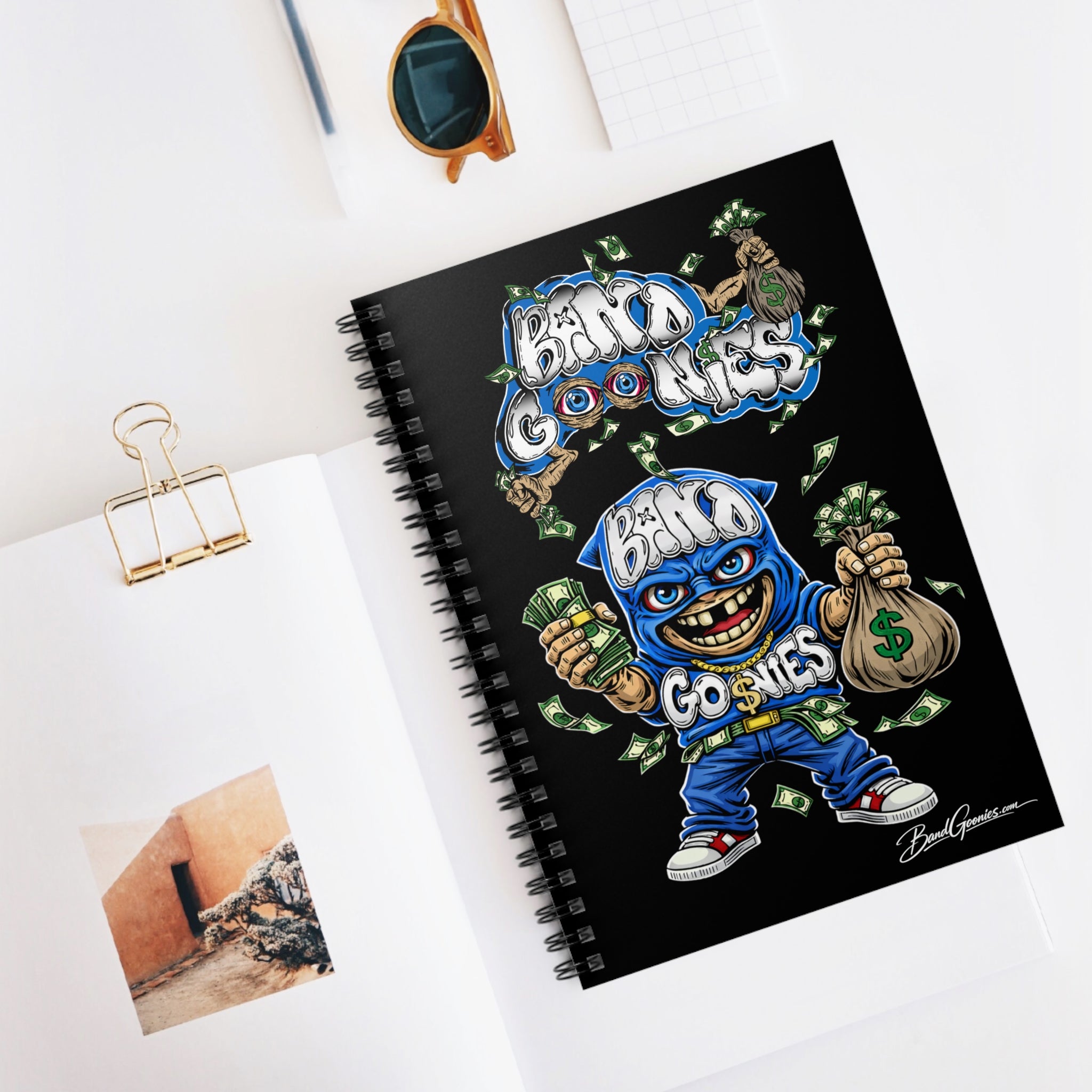 Blue Goonie Spiral Notebook - Ruled Line (59 Sheets)