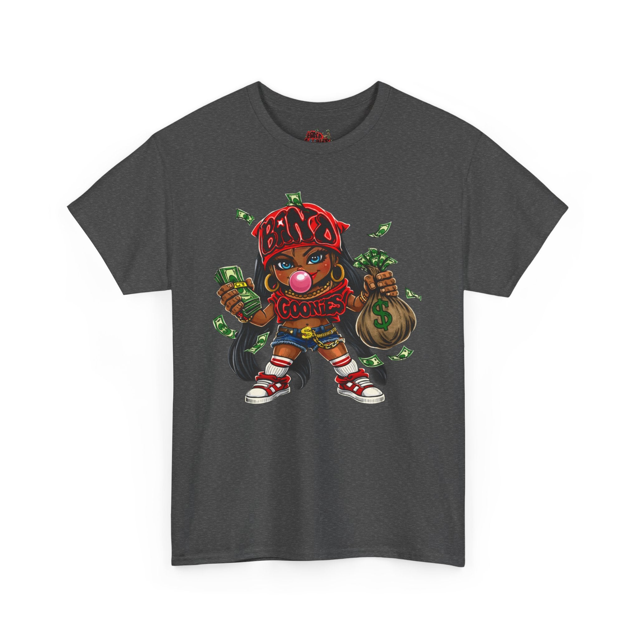 Heavy Cotton T-Shirt | Girl Goonie "Bubblegum Girl"