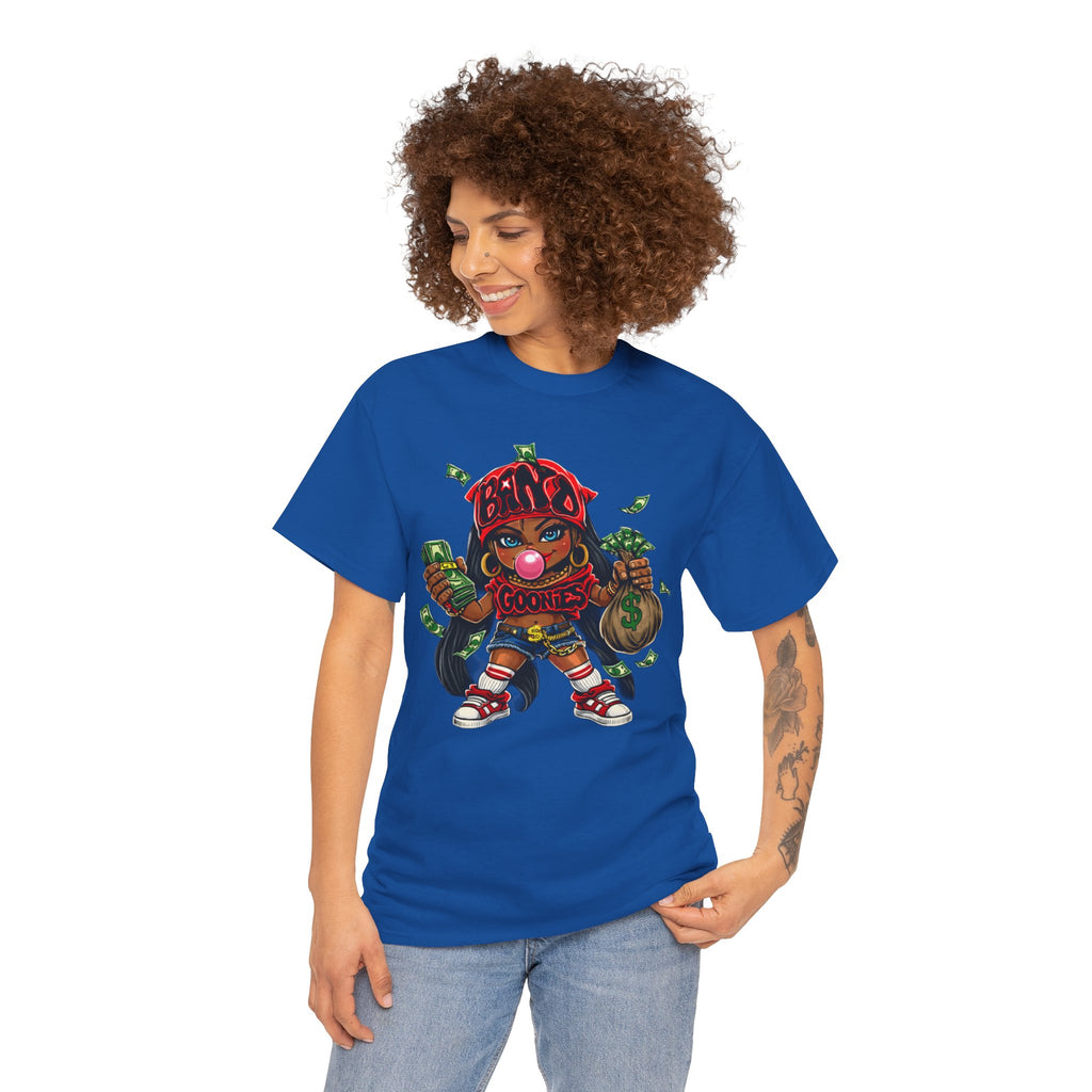 Heavy Cotton T-Shirt | Girl Goonie "Bubblegum Girl"