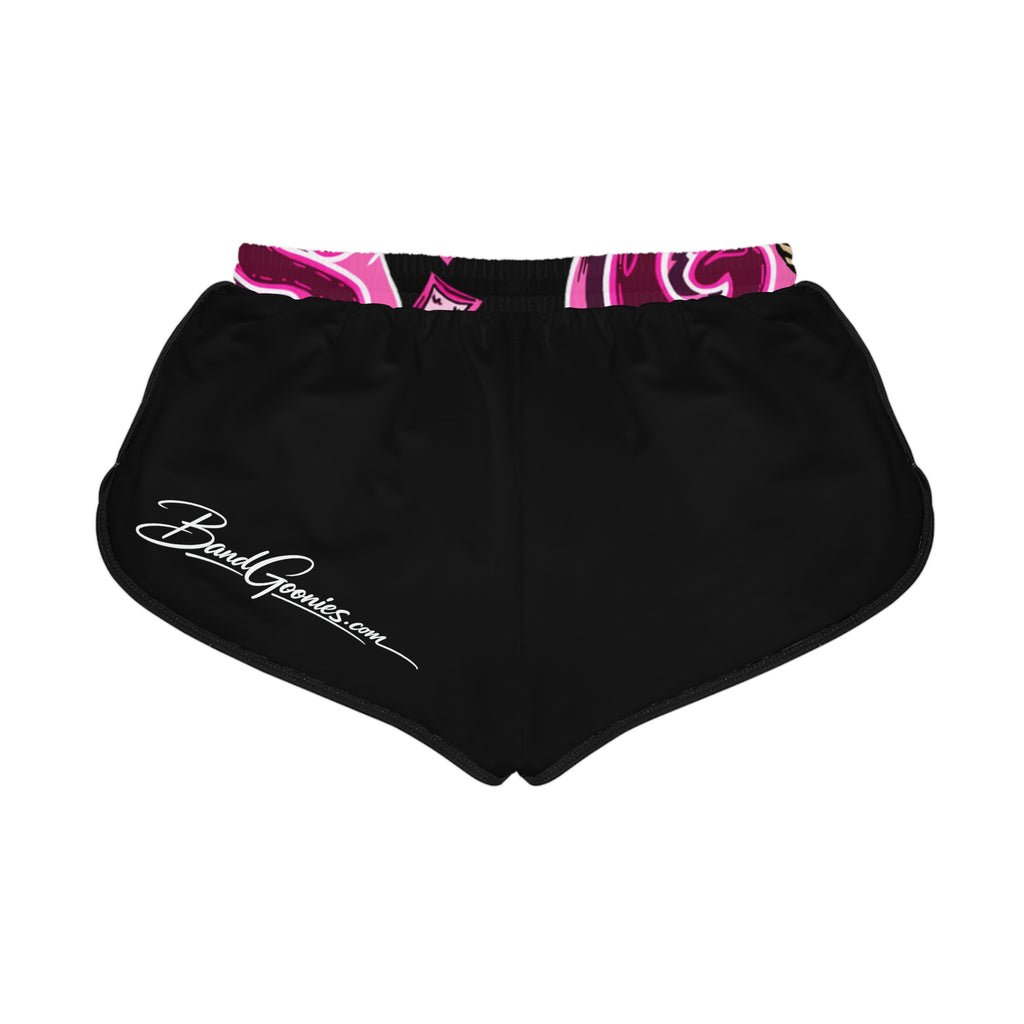 Women's Relaxed Shorts (Black) | Pink Band Goonies