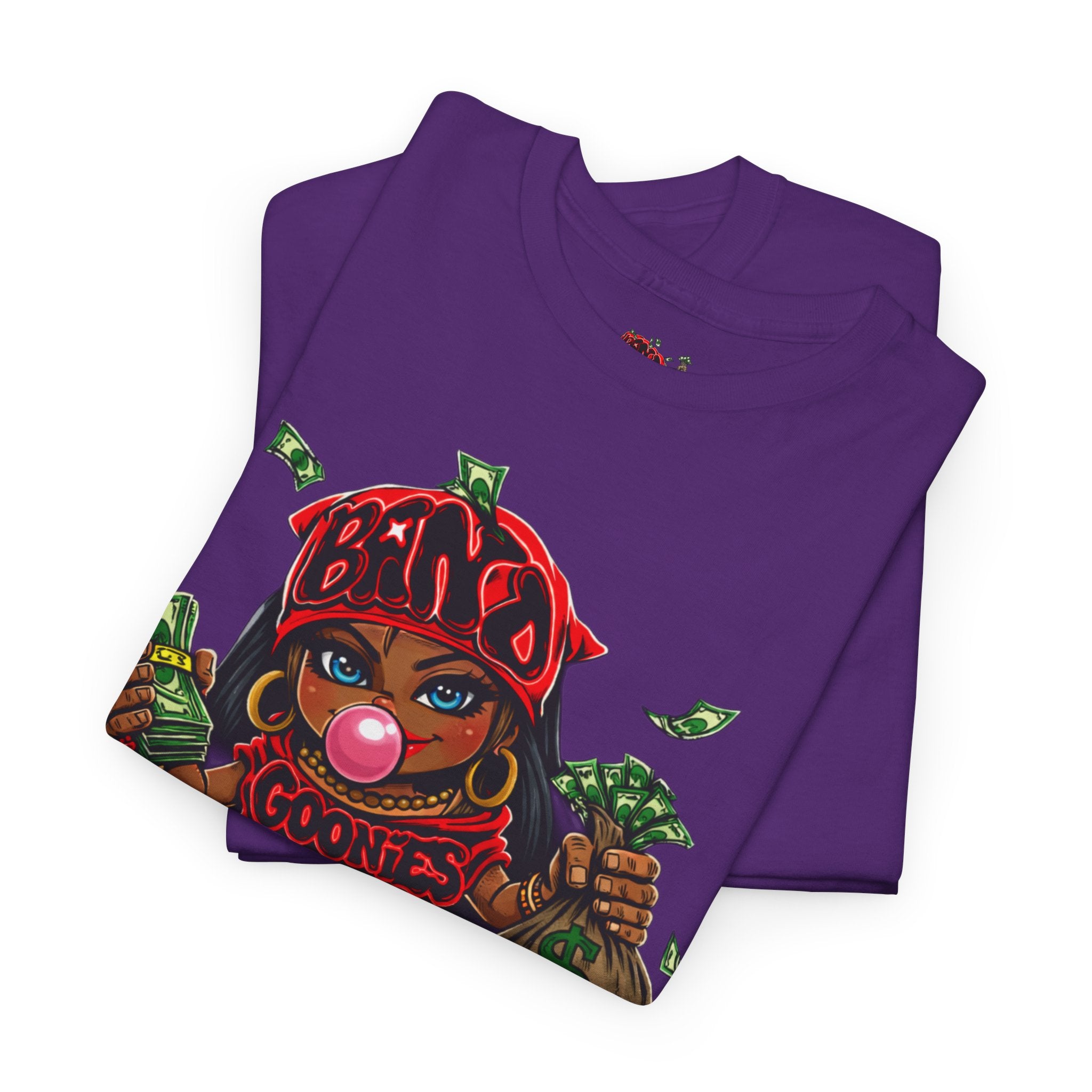Heavy Cotton T-Shirt | Girl Goonie "Bubblegum Girl"