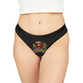 Women's Thongs (Black) | Red Girl goonie "Linda y Pagada"