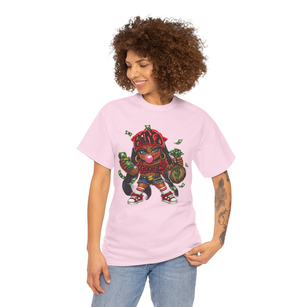 Heavy Cotton T-Shirt | Girl Goonie "Bubblegum Girl"