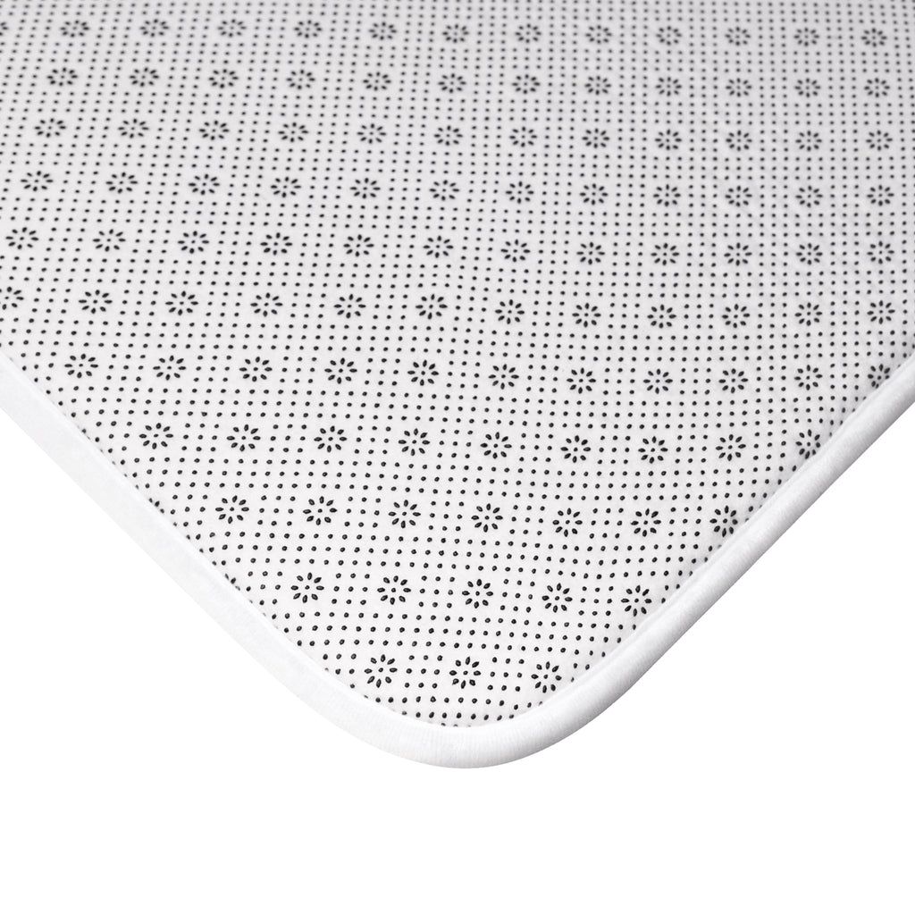 Bathroom Shower Mat | Pink & Teal Girl Goonie "Hustle over Hype"