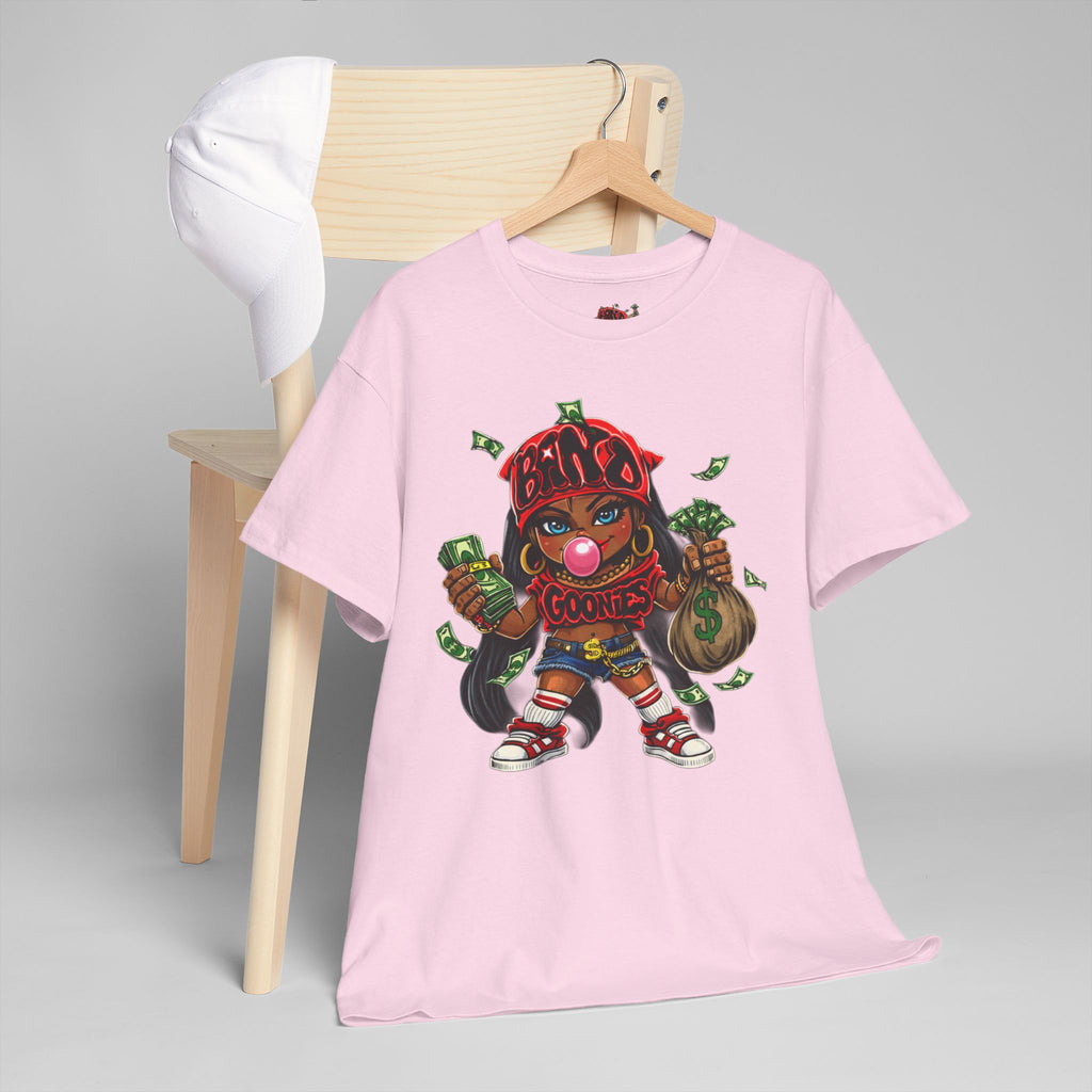 Heavy Cotton T-Shirt | Girl Goonie "Bubblegum Girl"
