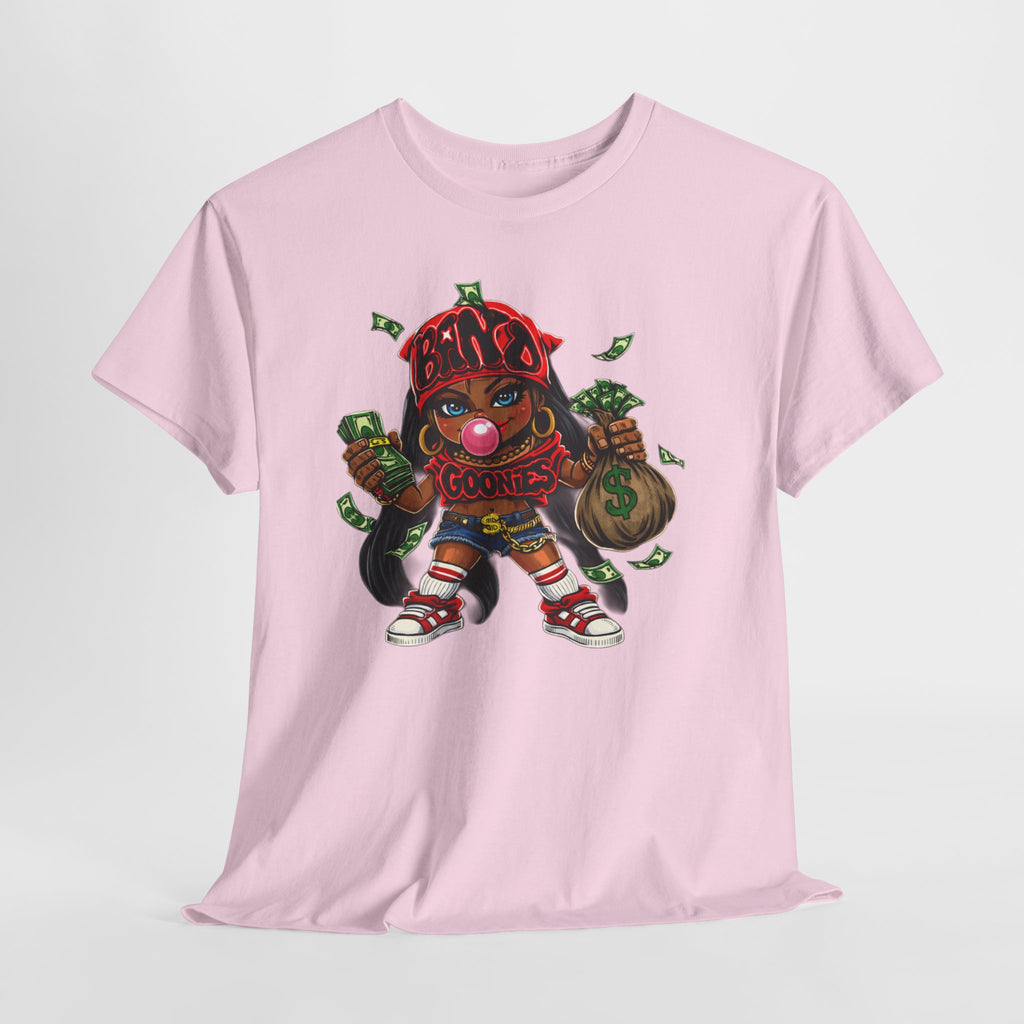 Heavy Cotton T-Shirt | Girl Goonie "Bubblegum Girl"