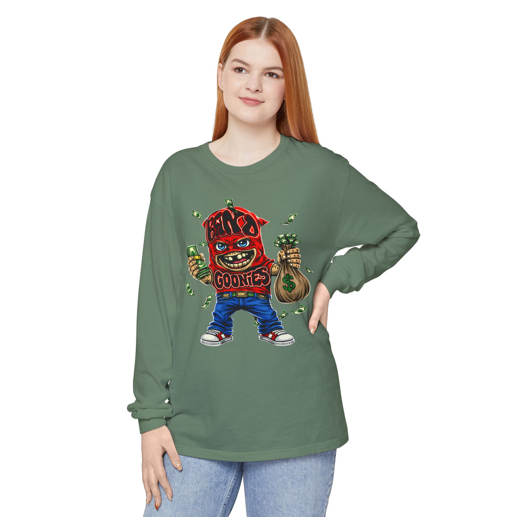 Garment-Dyed Long Sleeve T-Shirt | Red Band Goonie