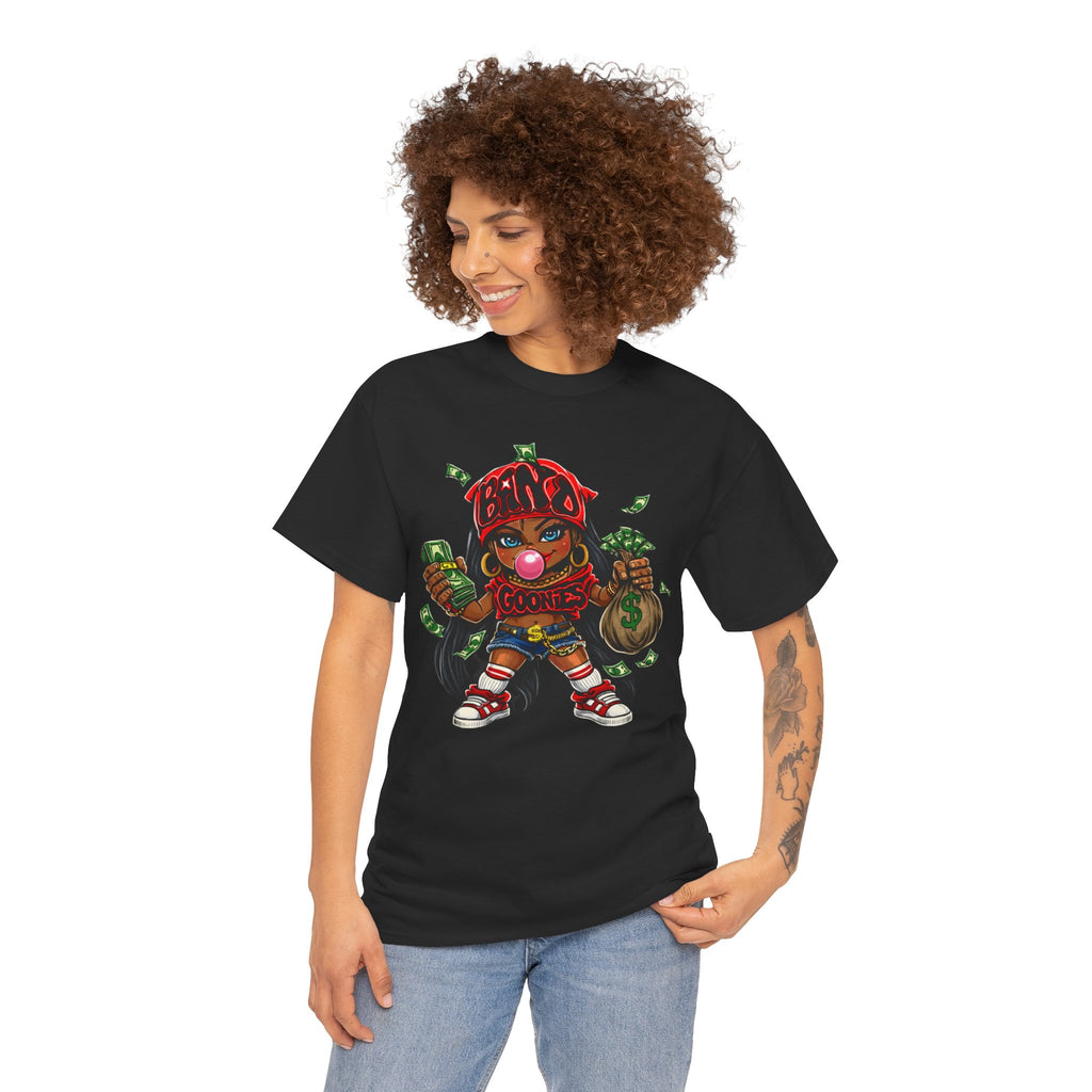 Heavy Cotton T-Shirt | Girl Goonie "Bubblegum Girl"