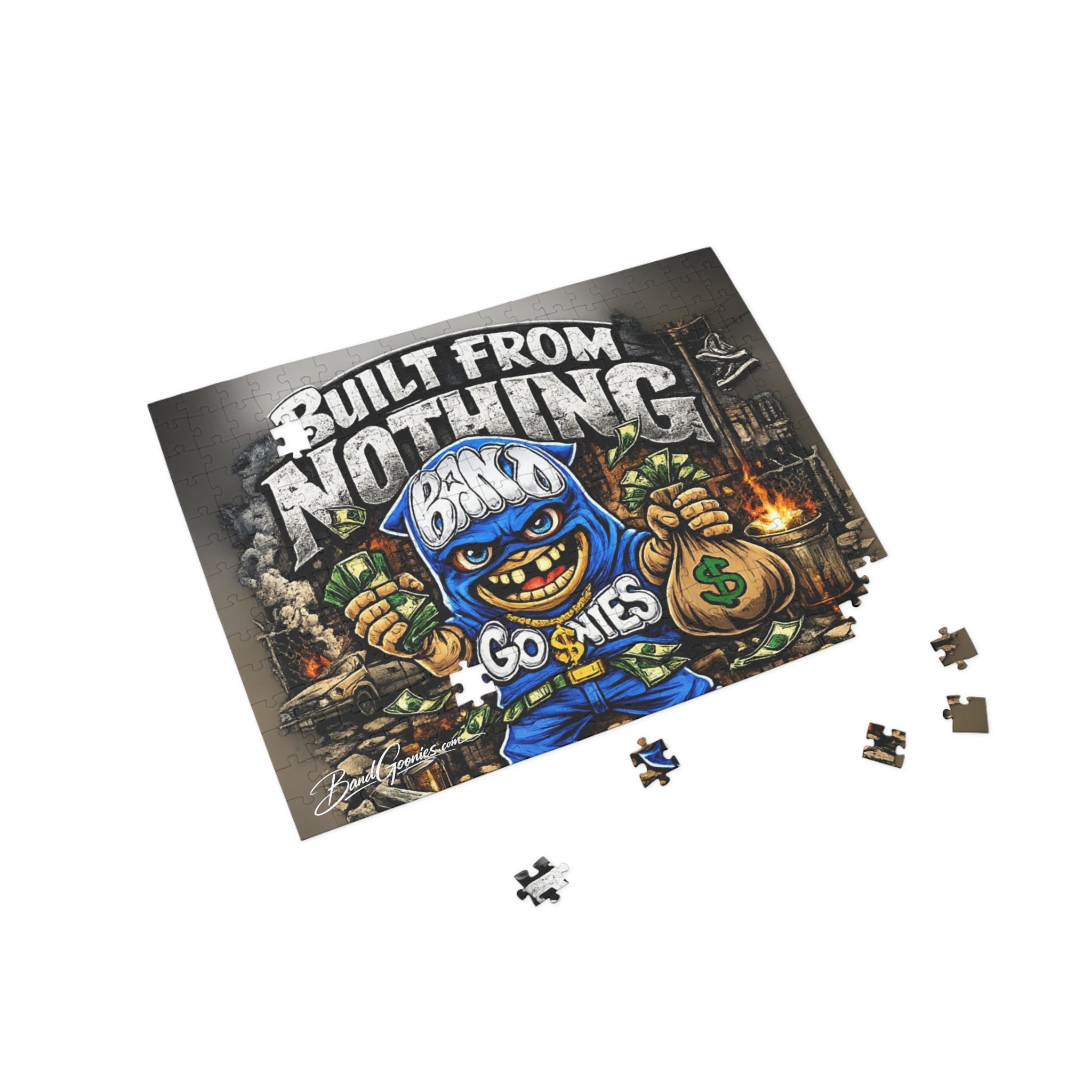 Box Puzzle | Blue Goonie "Built from Nothing" (252-Pieces)