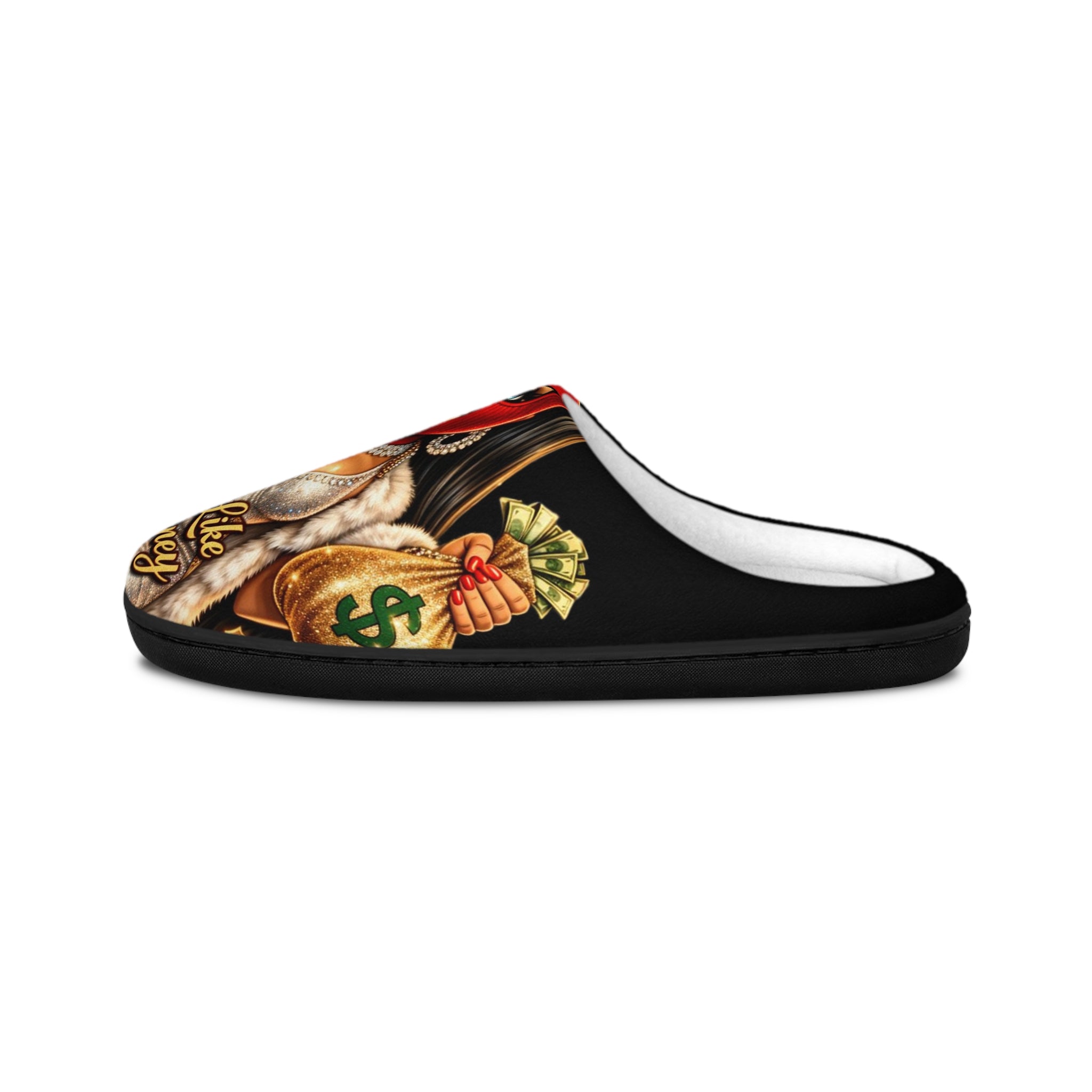 Women's Indoor Slippers | Red girl Goonie "Looks Like Money"