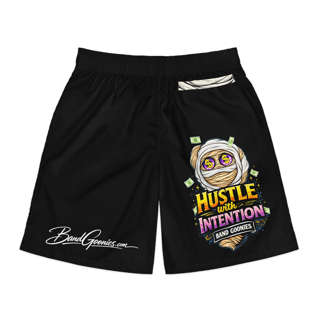 Men's Jogger Shorts (Black) OG Goonie "Hustle with Intention"