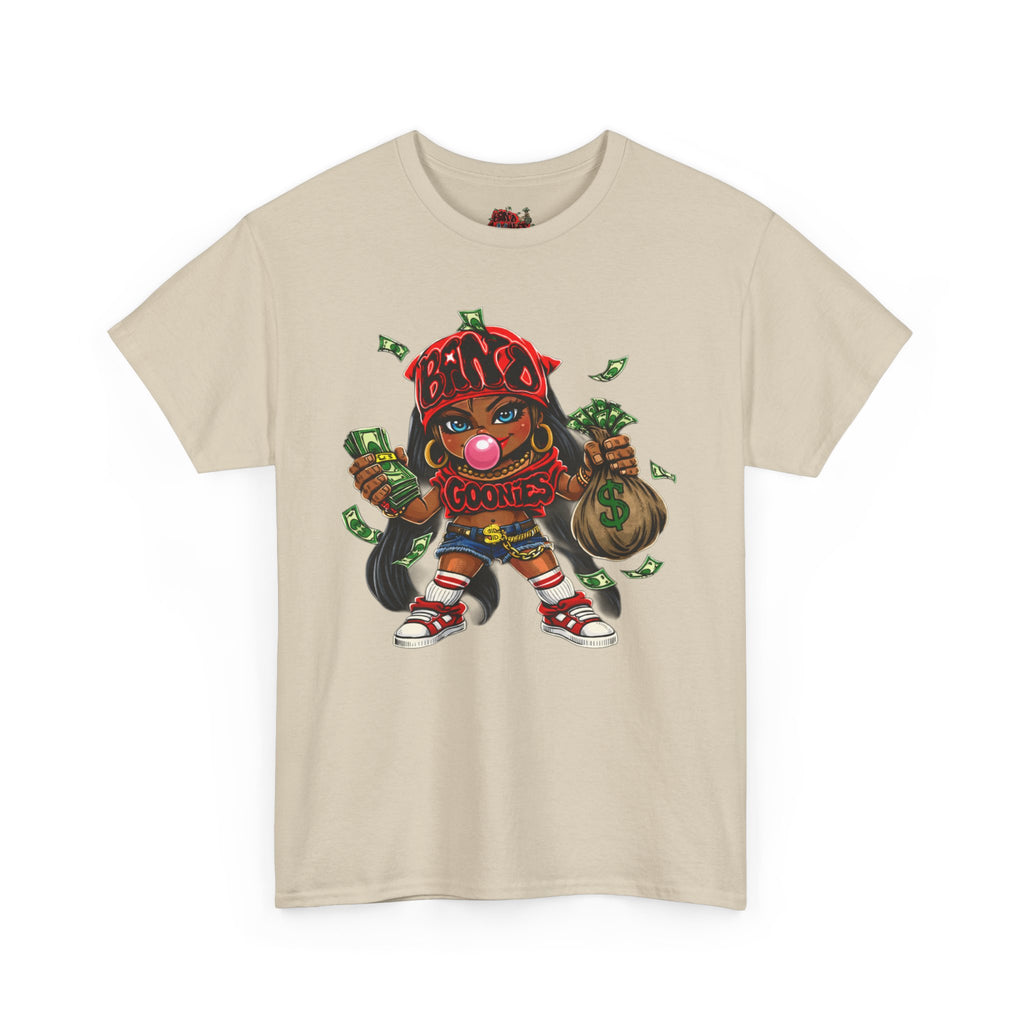 Heavy Cotton T-Shirt | Girl Goonie "Bubblegum Girl"