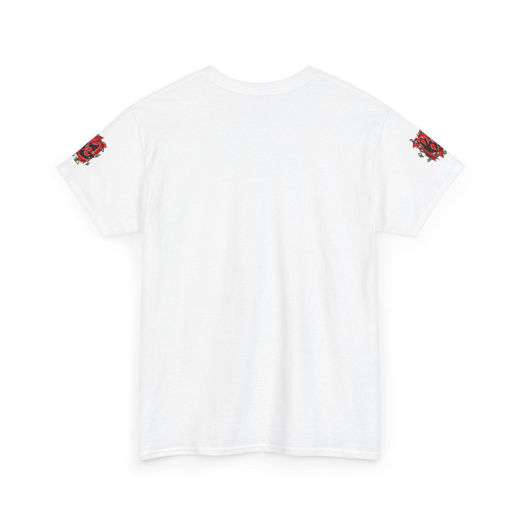 Heavy Cotton T-Shirt | White & Red