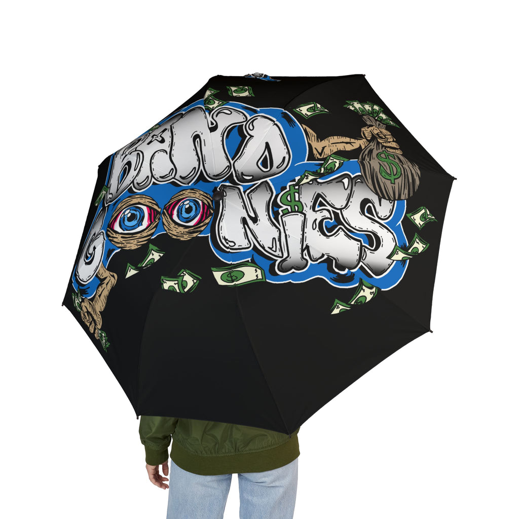 Semi-Automatic Foldable Umbrella (Black) | Blue Band Goonies