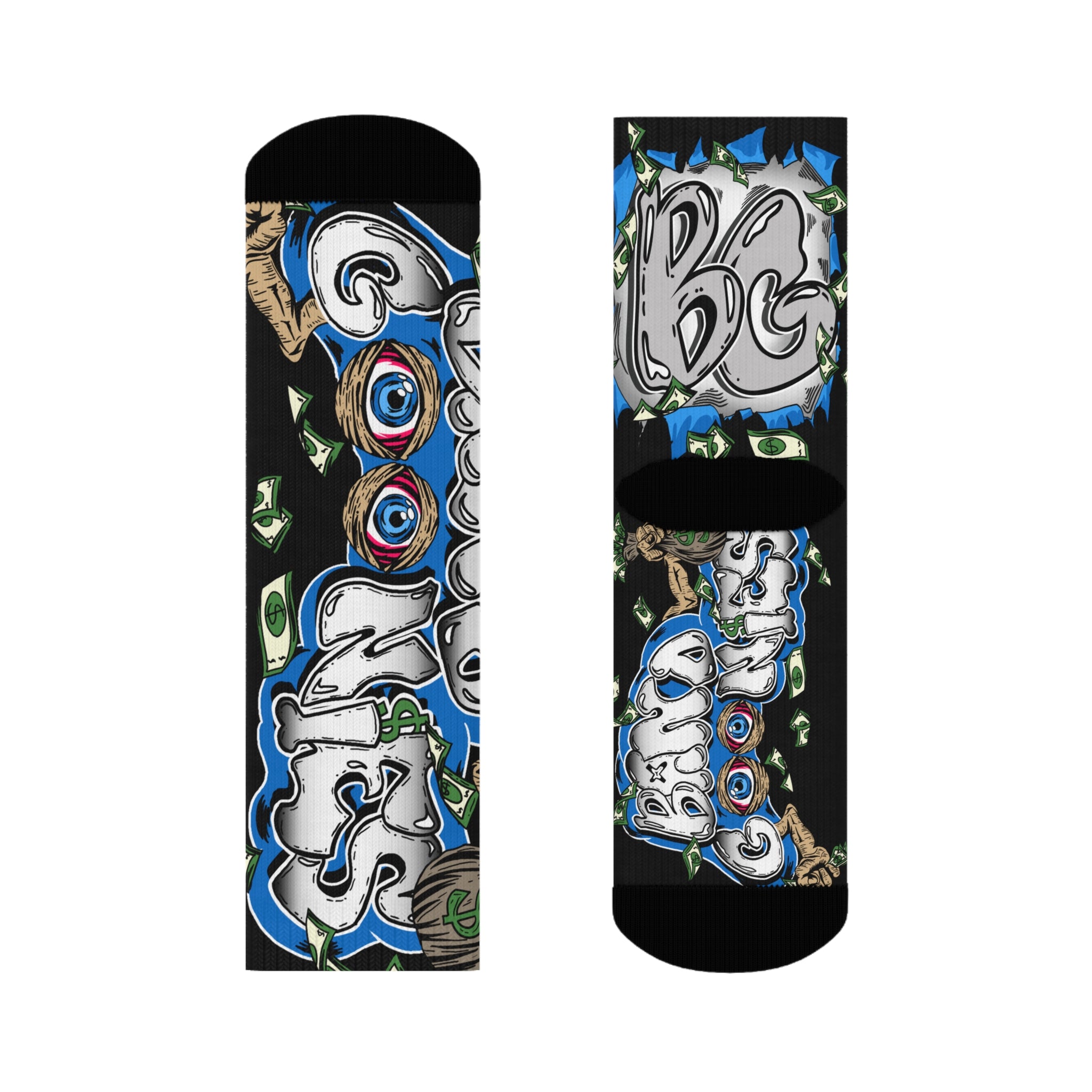 Blue Goonie Crew Socks