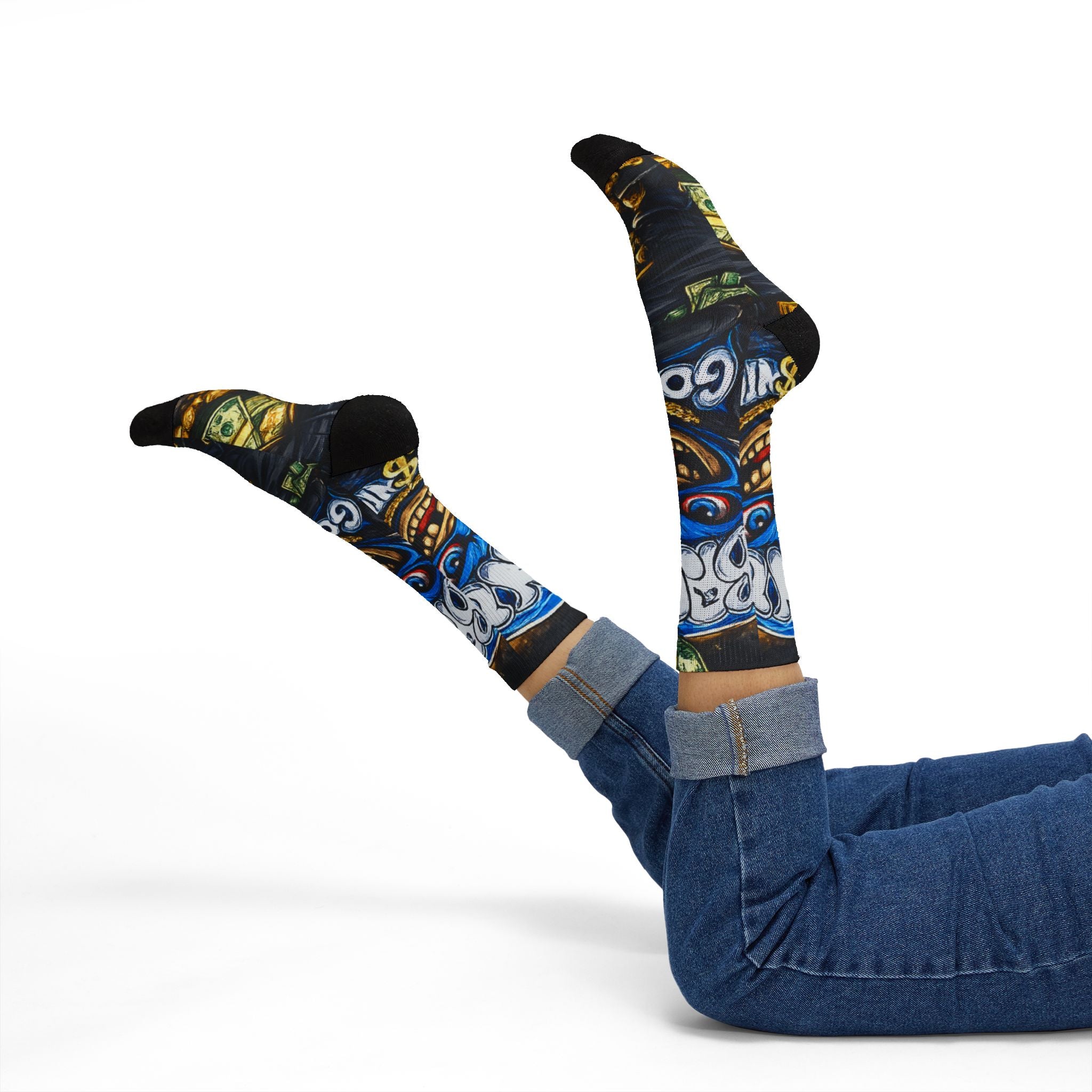 Blue Goonie Socks