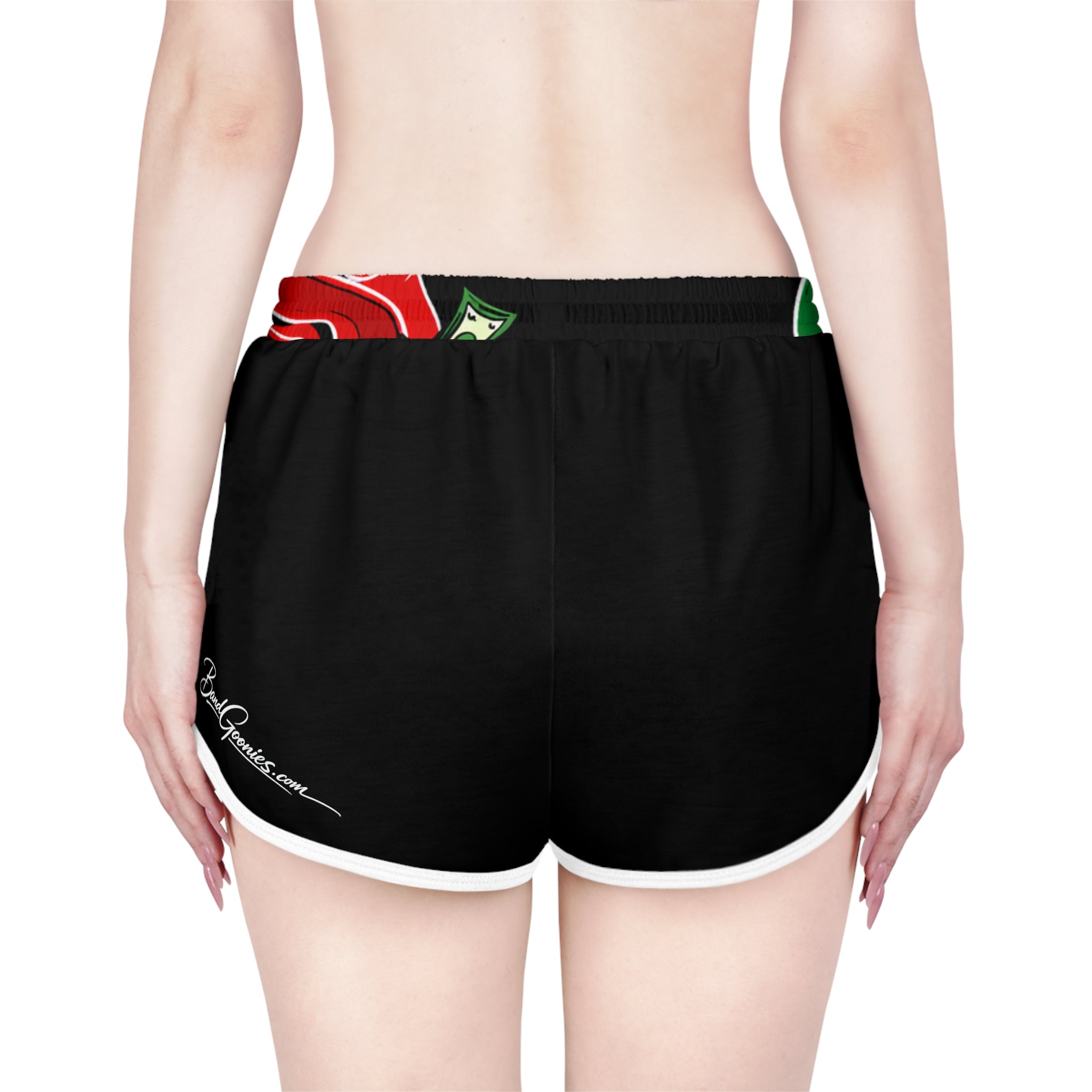 Women's Relaxed Shorts (Black) | Mexico Band Goonies