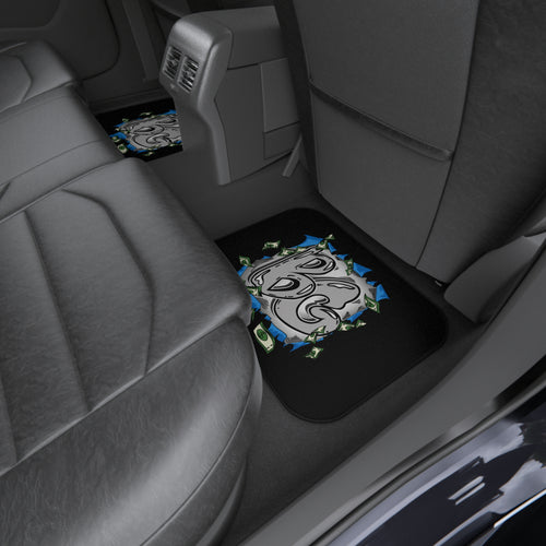 Car Mats (Set of 4) | Blue & Black