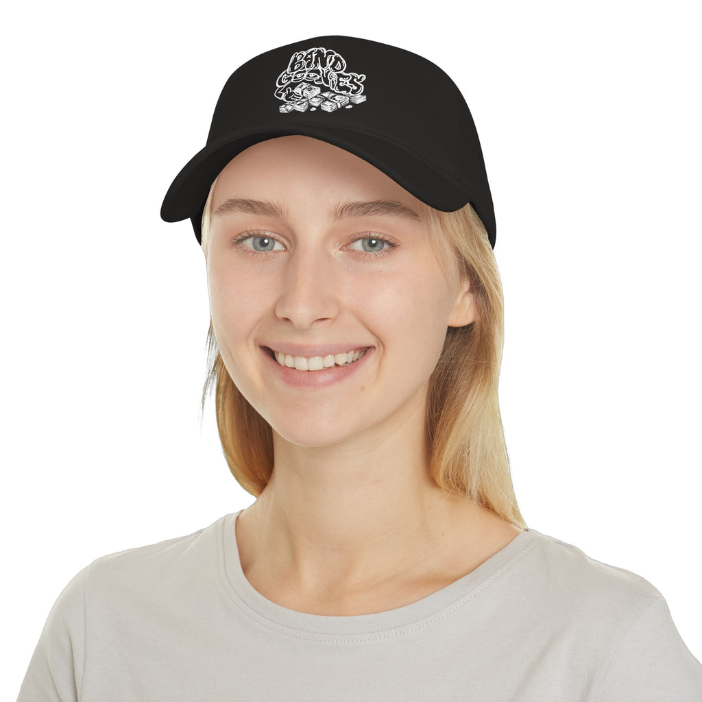 Low Profile Baseball Cap White Band Goonies Logo