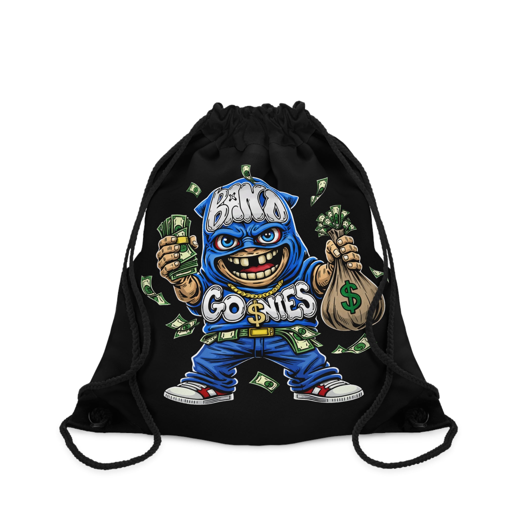 Drawstring Bag | Black & Blue
