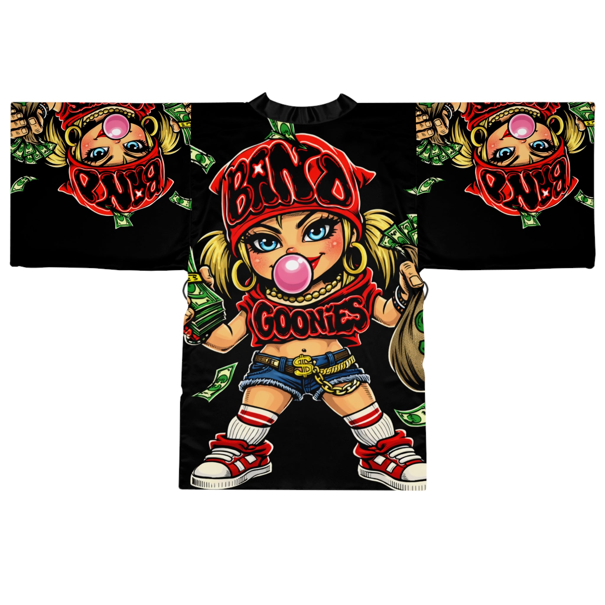 Long Sleeve Robe | Goonie Girl | Red & Black