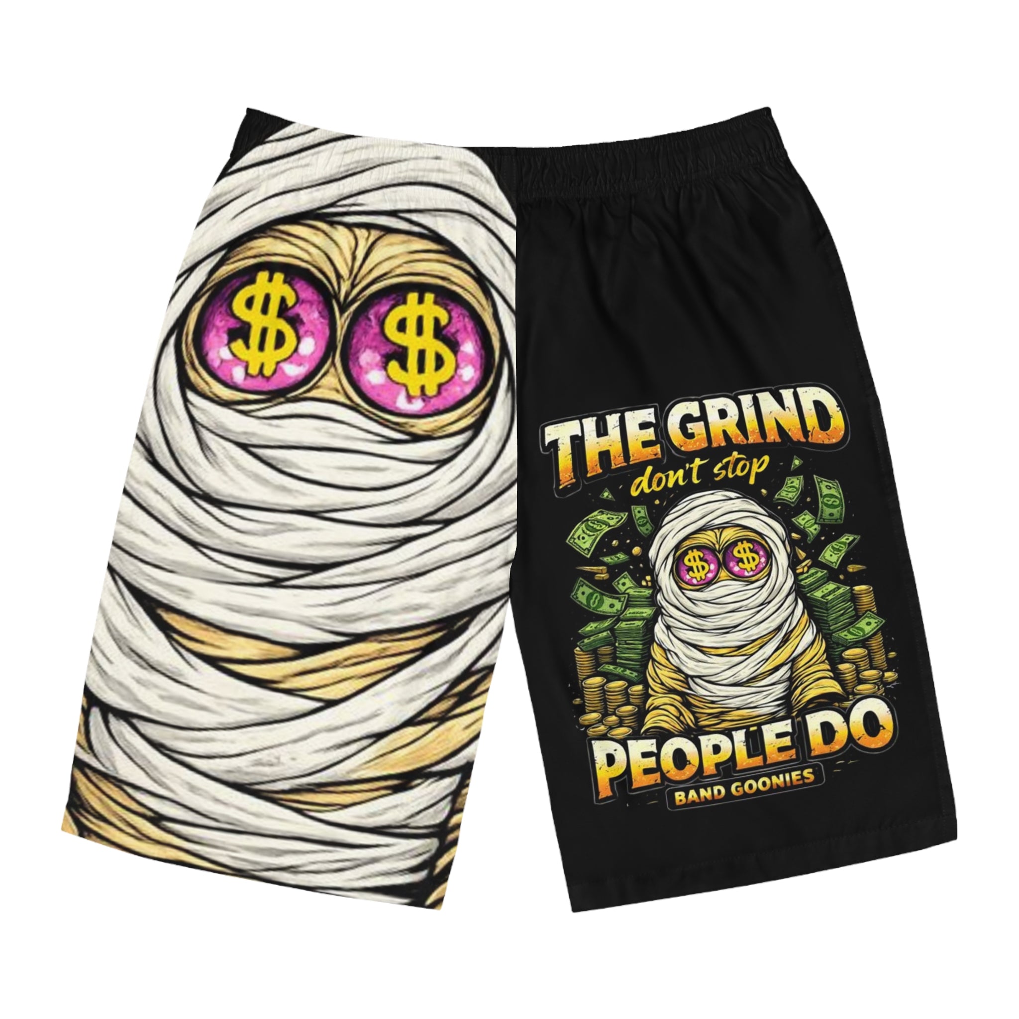 Men's Board Shorts | OG Goonie "The grind Don't Stop, People Do"