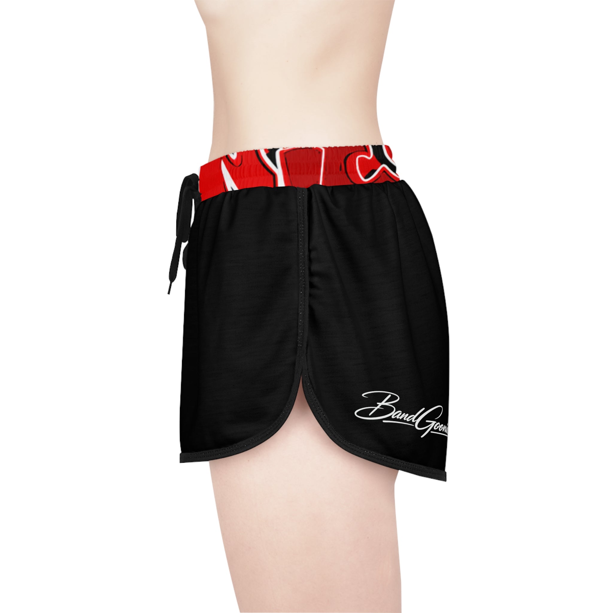 Women's Relaxed Shorts (Black) | Mexico Band Goonies
