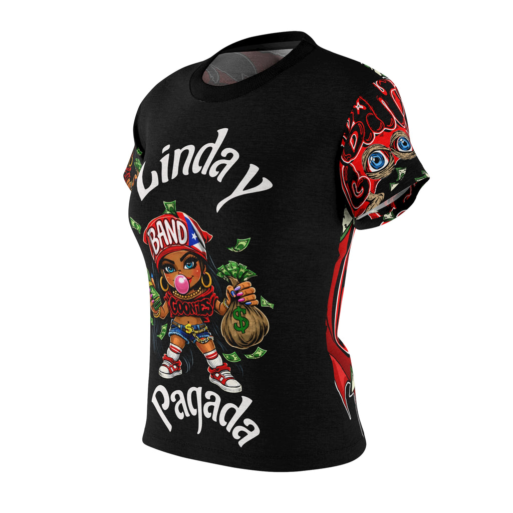 Cut & Sew T-Shirt | Girl Goonie "Linda y Pagada"