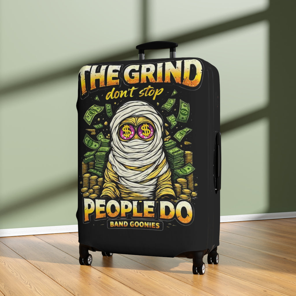 Luggage Cover | OG Goonie "The Grind Don't Stop, People Do"