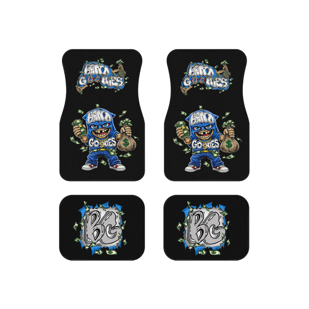 Car Mats (Set of 4) | Blue & Black