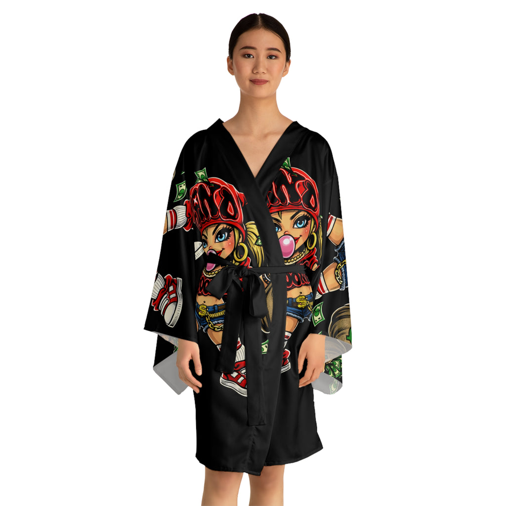 Long Sleeve Robe | Goonie Girl | Red & Black