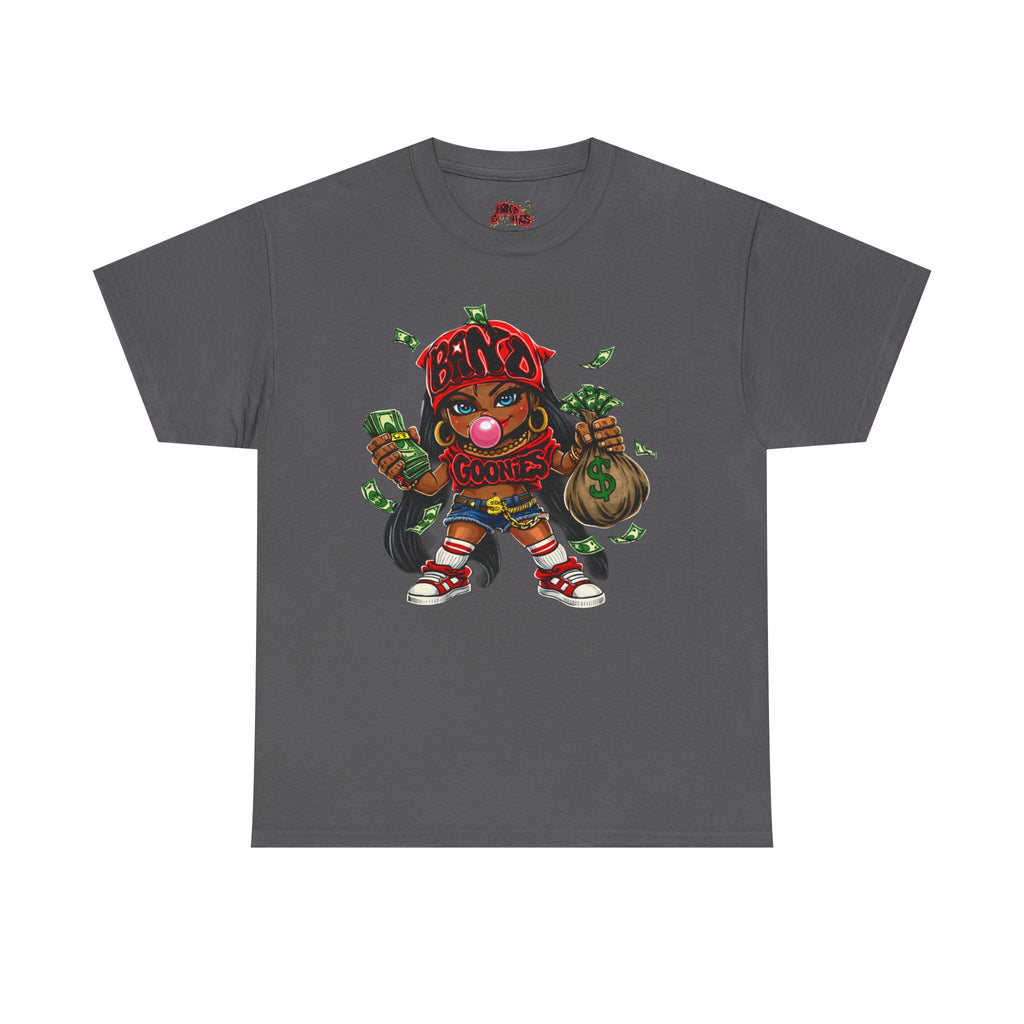 Heavy Cotton T-Shirt | Girl Goonie "Bubblegum Girl"