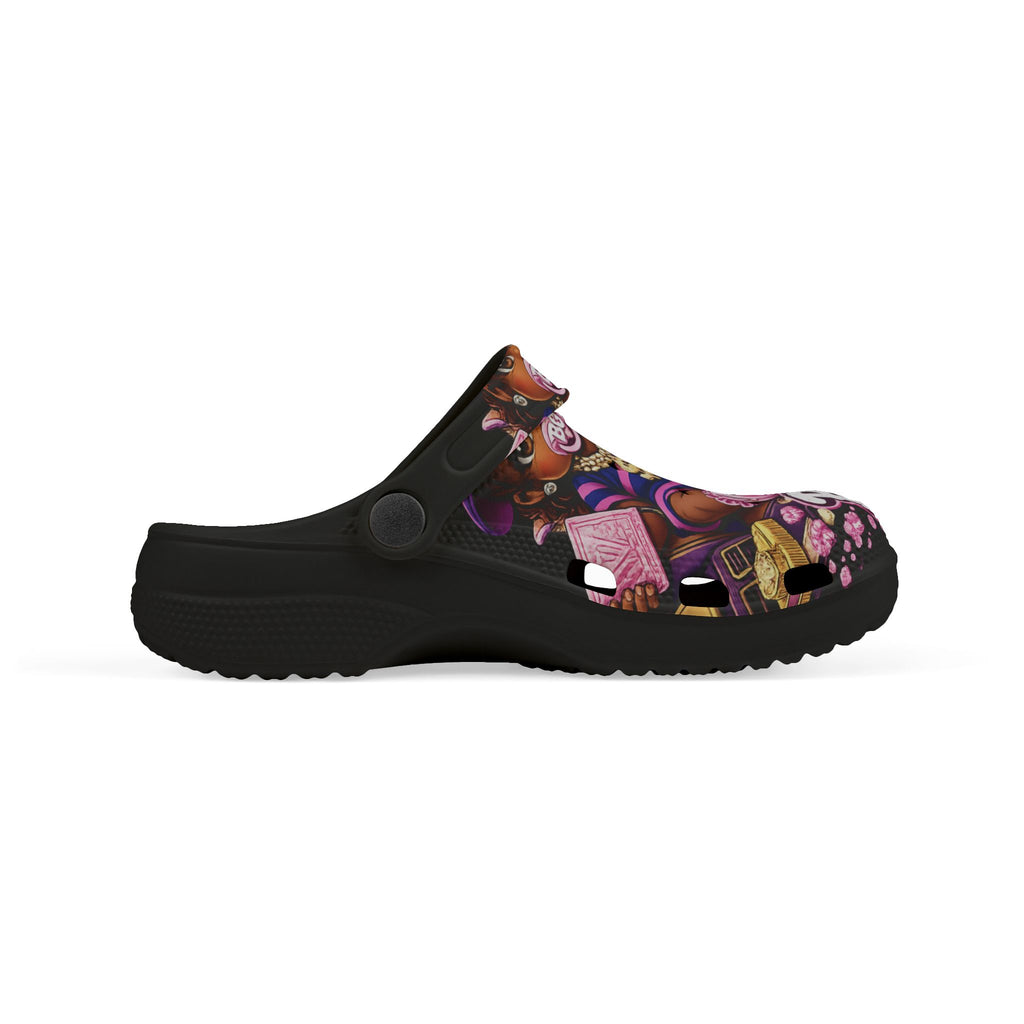 Kid's Foam Clogs (Black) | Pink BG Babies "Sunroofs & Starbucks"