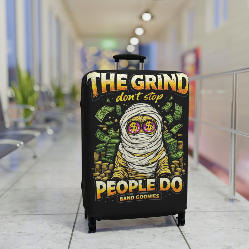 Luggage Cover | OG Goonie "The Grind Don't Stop, People Do"