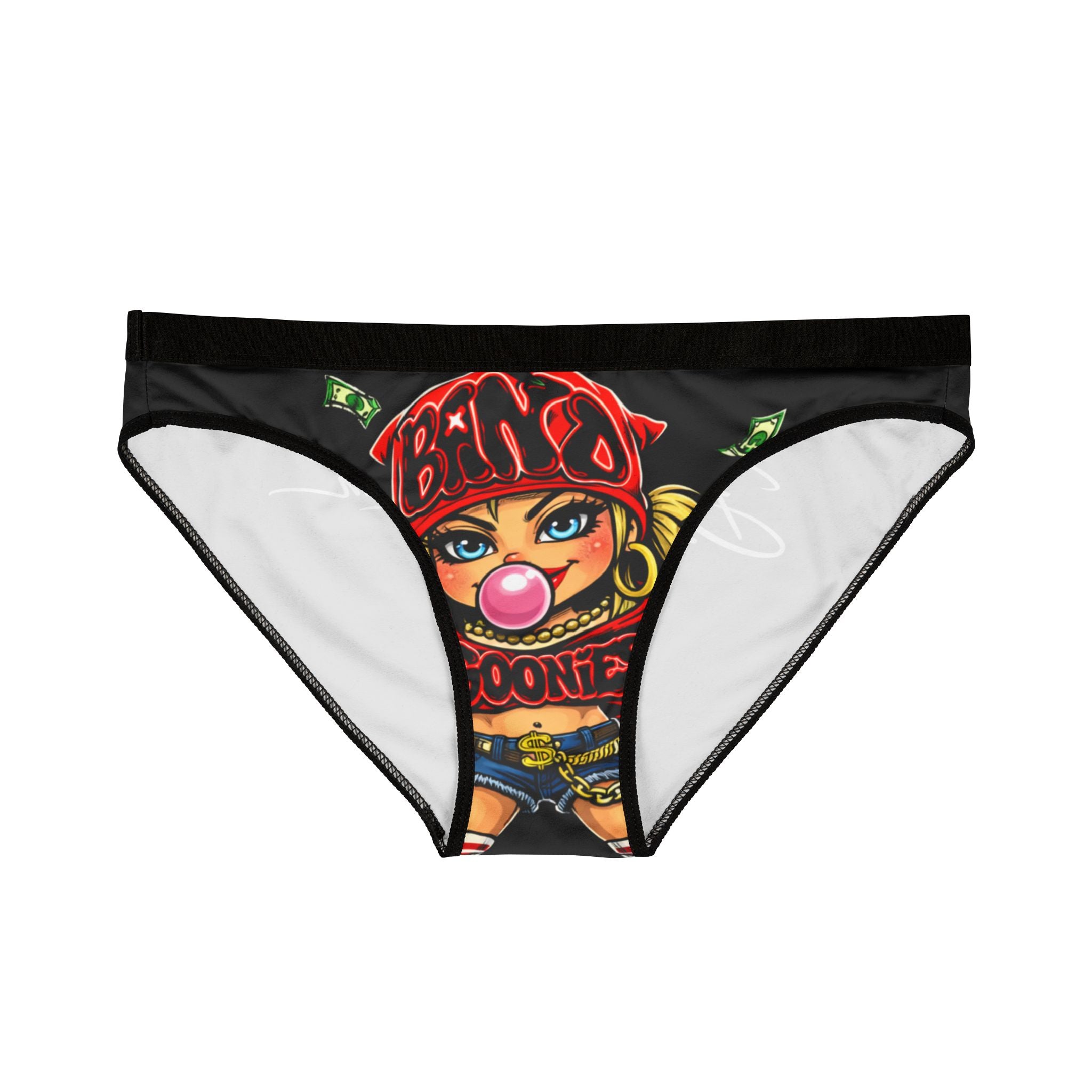 Women's Underwear (Black) | Red Girl Goonie "Bubblegum Girl"