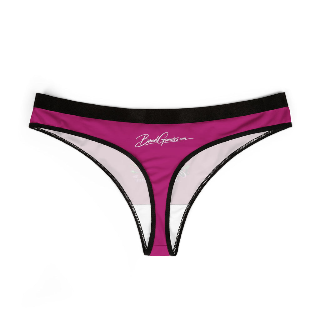 Women's Thongs (Fushia) | Pink Girl Goonie "Cash, Lashes & Confidence"