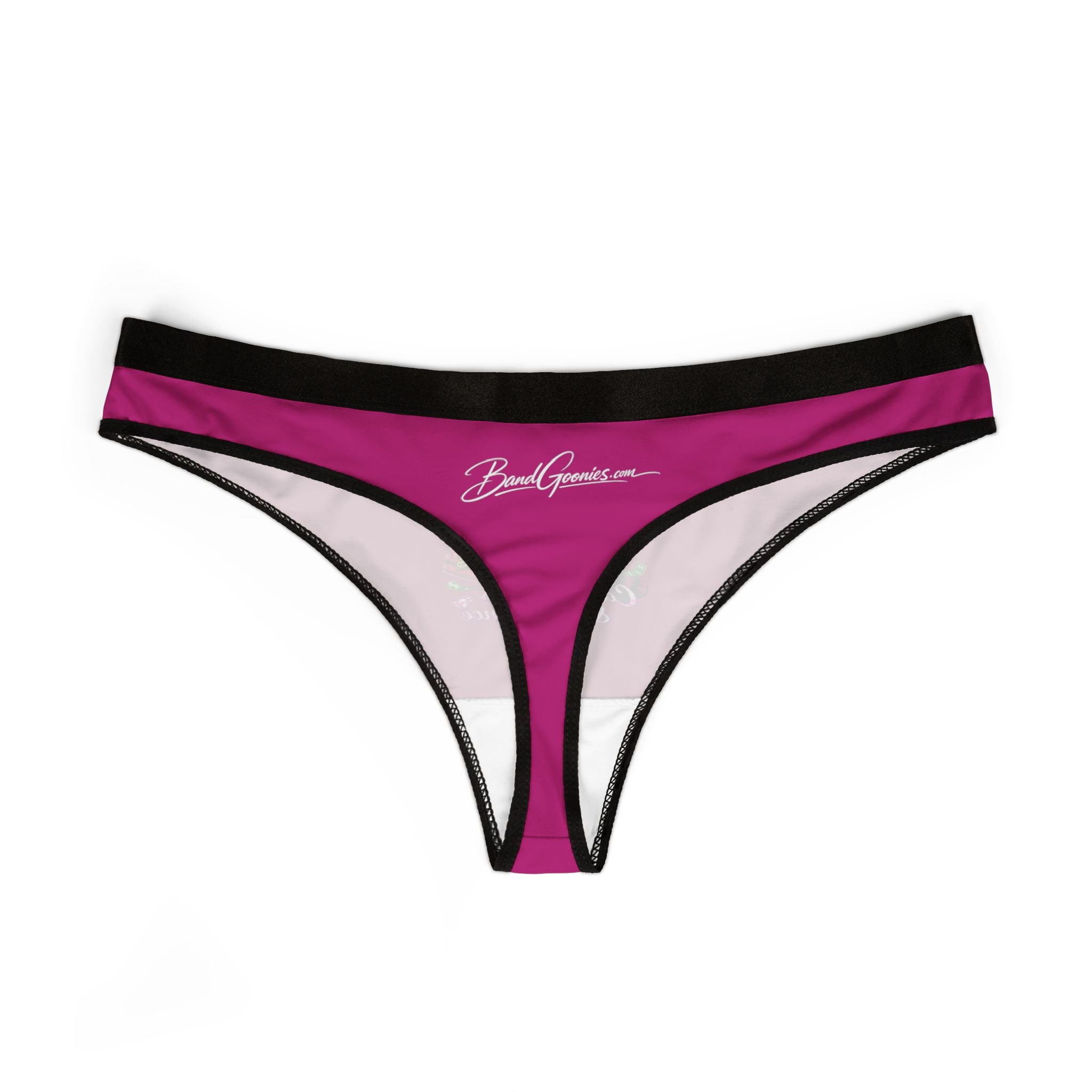 Women's Thongs (Fushia) | Pink Girl Goonie "Cash, Lashes & Confidence"