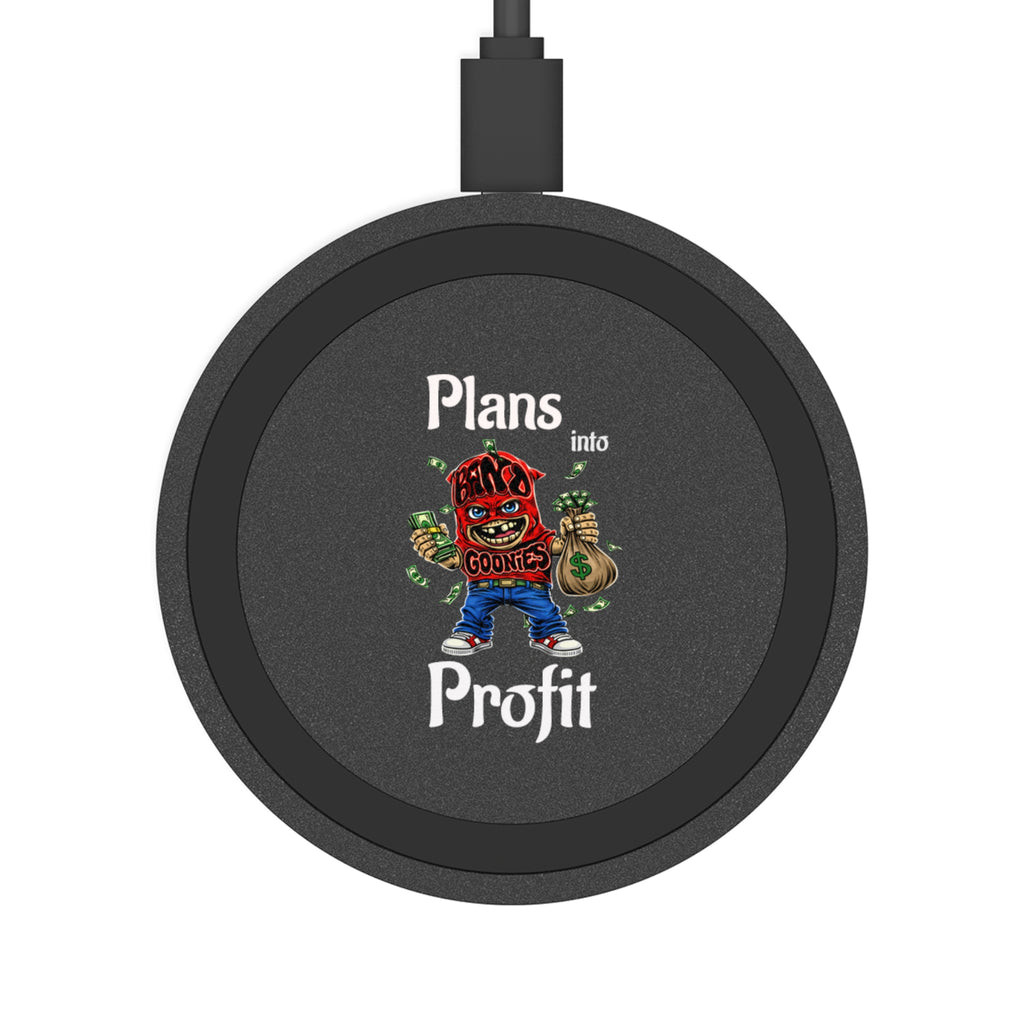 "Plans into Profit" Red Goonie Wireless Charging Pad