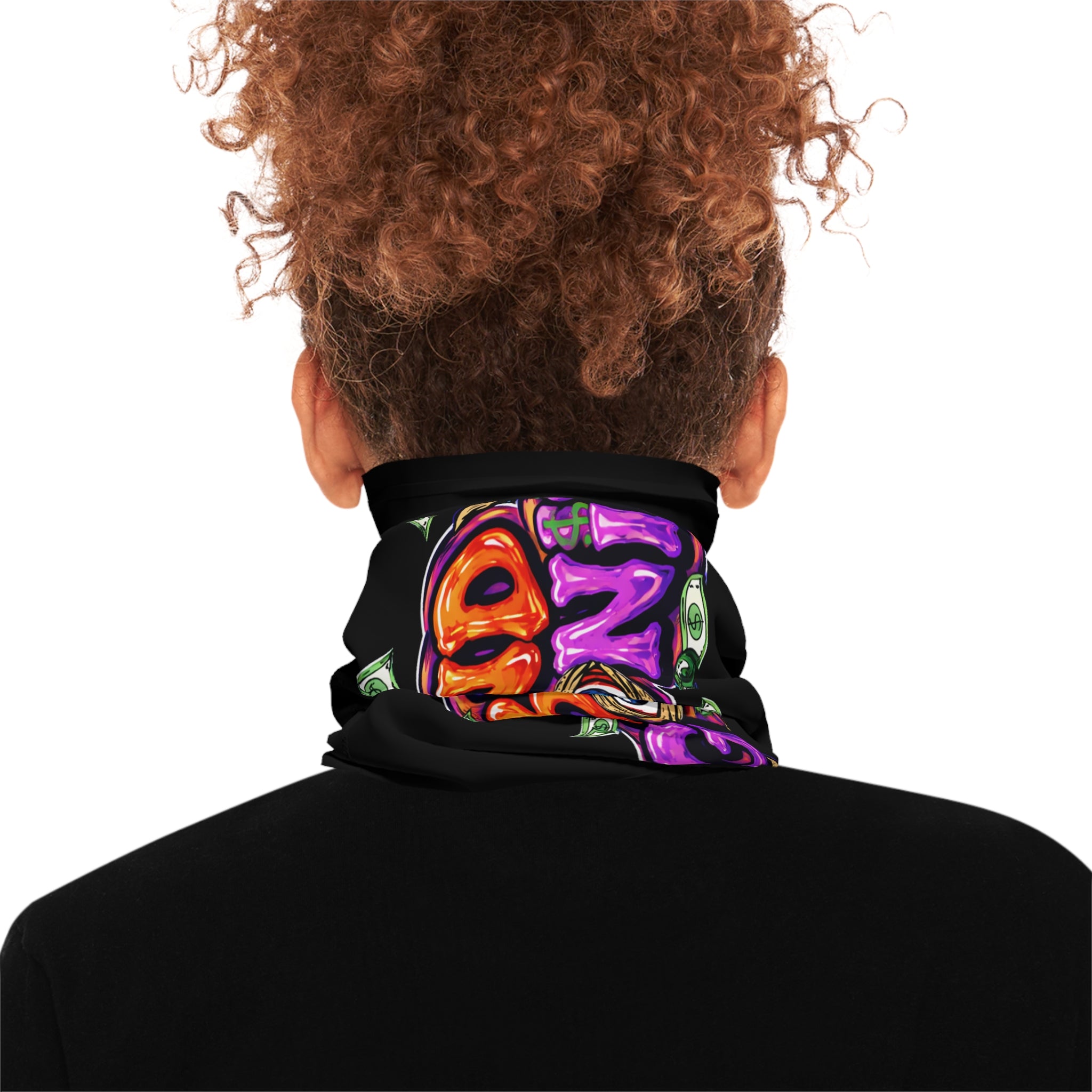 Midweight Neck Gaiter | Orange & Purple Band Goonies