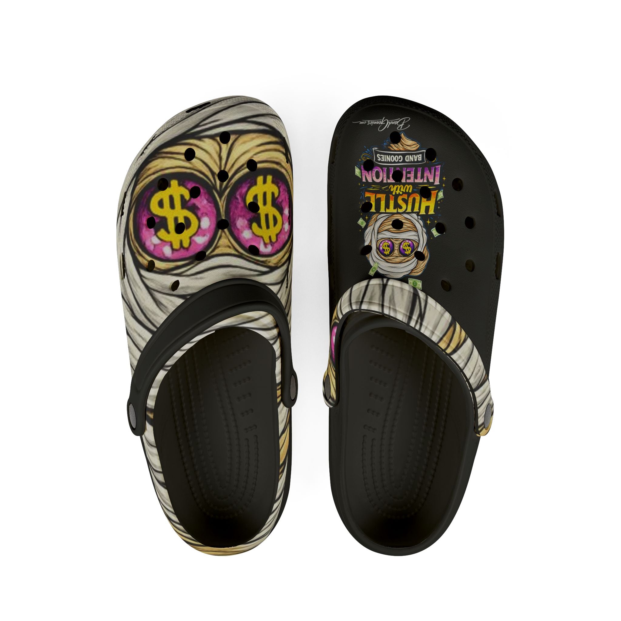 Foam Rubber Clog Shoes | OG Goonie "Hustle with Intention"