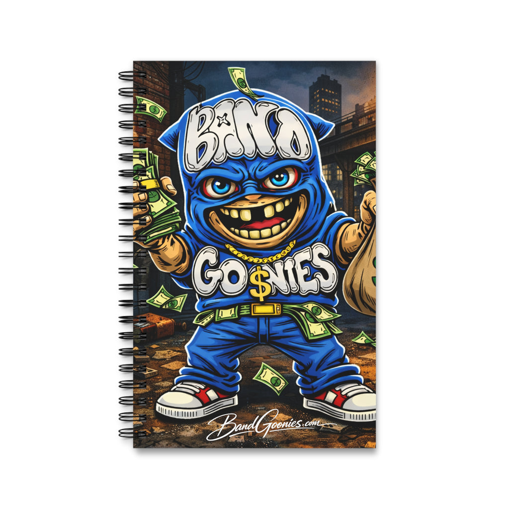 Blue Goonie (Front Design Only) Spiral Journal (80 Sheets)