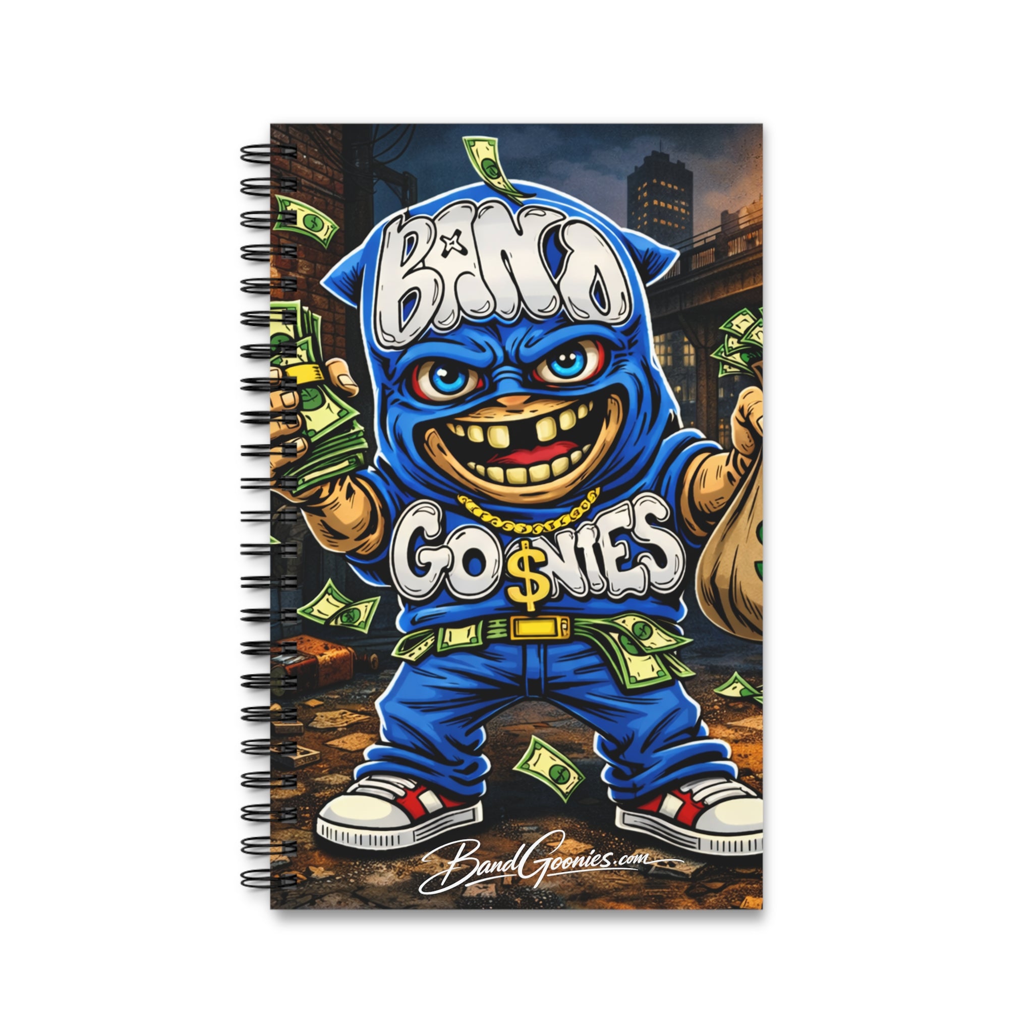 Blue Goonie (Front Design Only) Spiral Journal (80 Sheets)
