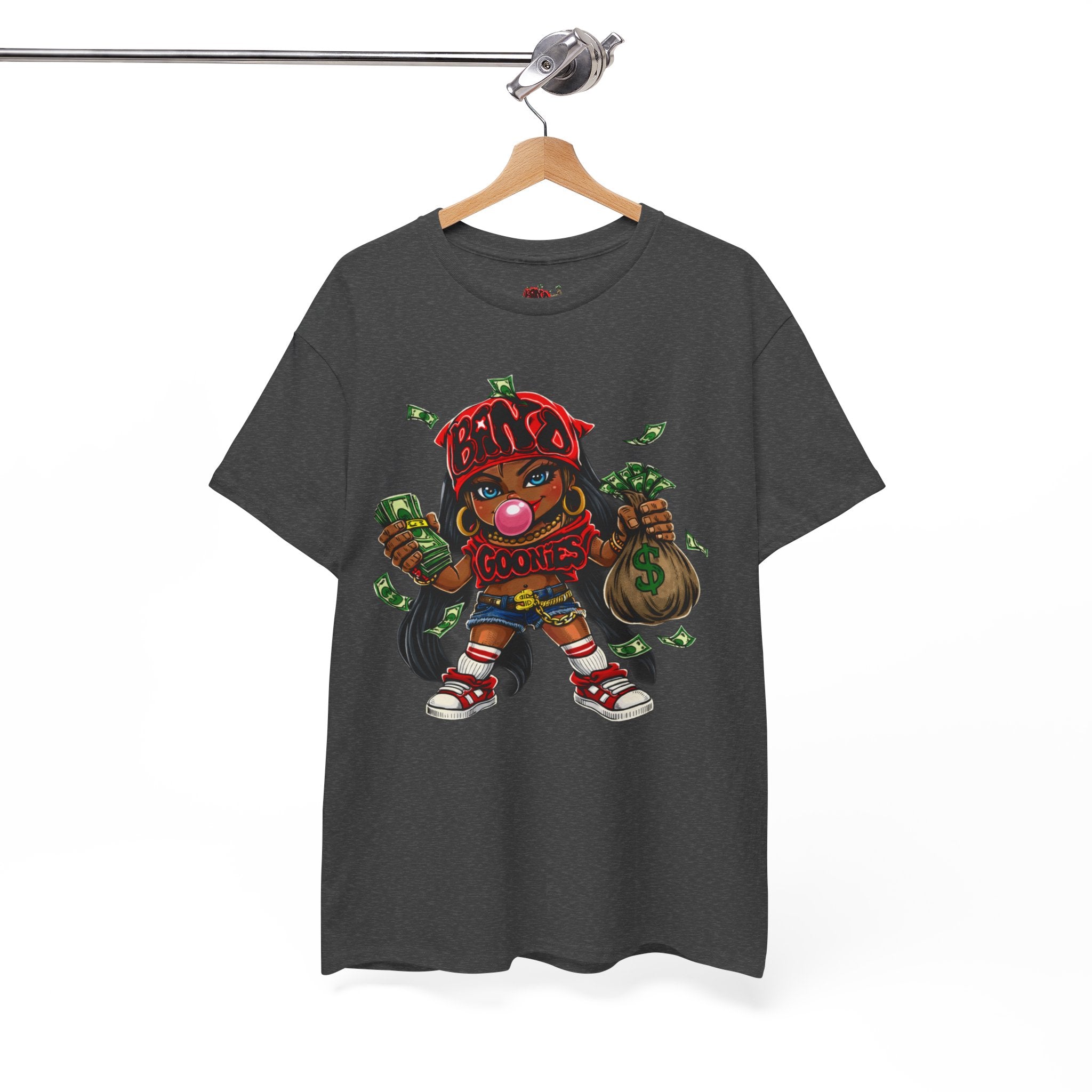 Heavy Cotton T-Shirt | Girl Goonie "Bubblegum Girl"