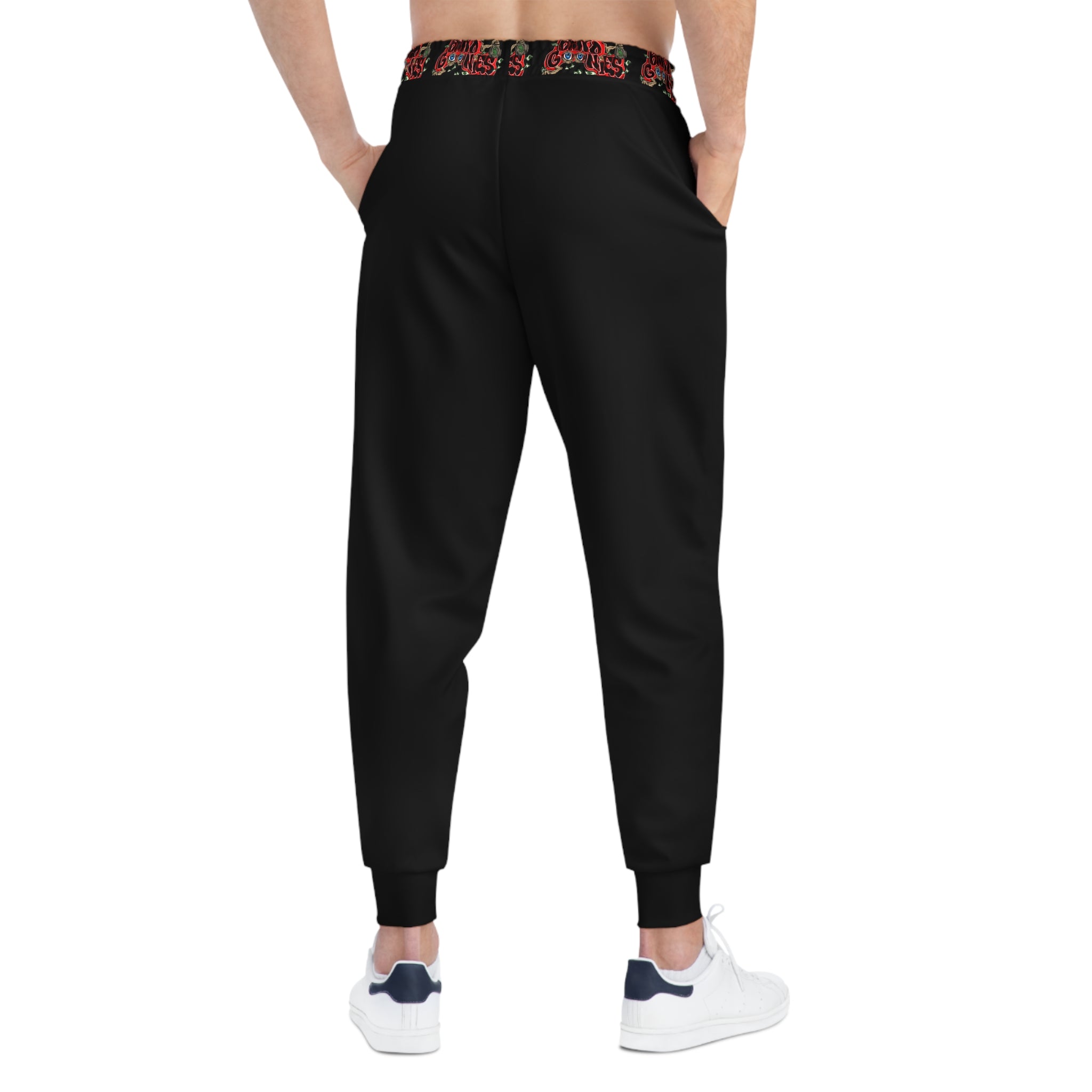 Athletic Joggers | Black & Red