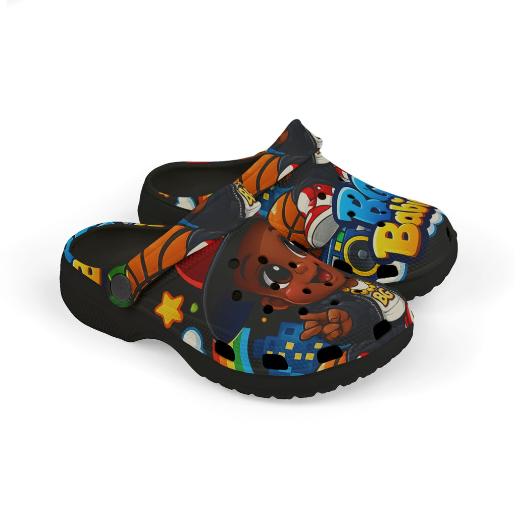 Kid's Foam Clogs (Black) | BG Babies "Clouds & Toys"